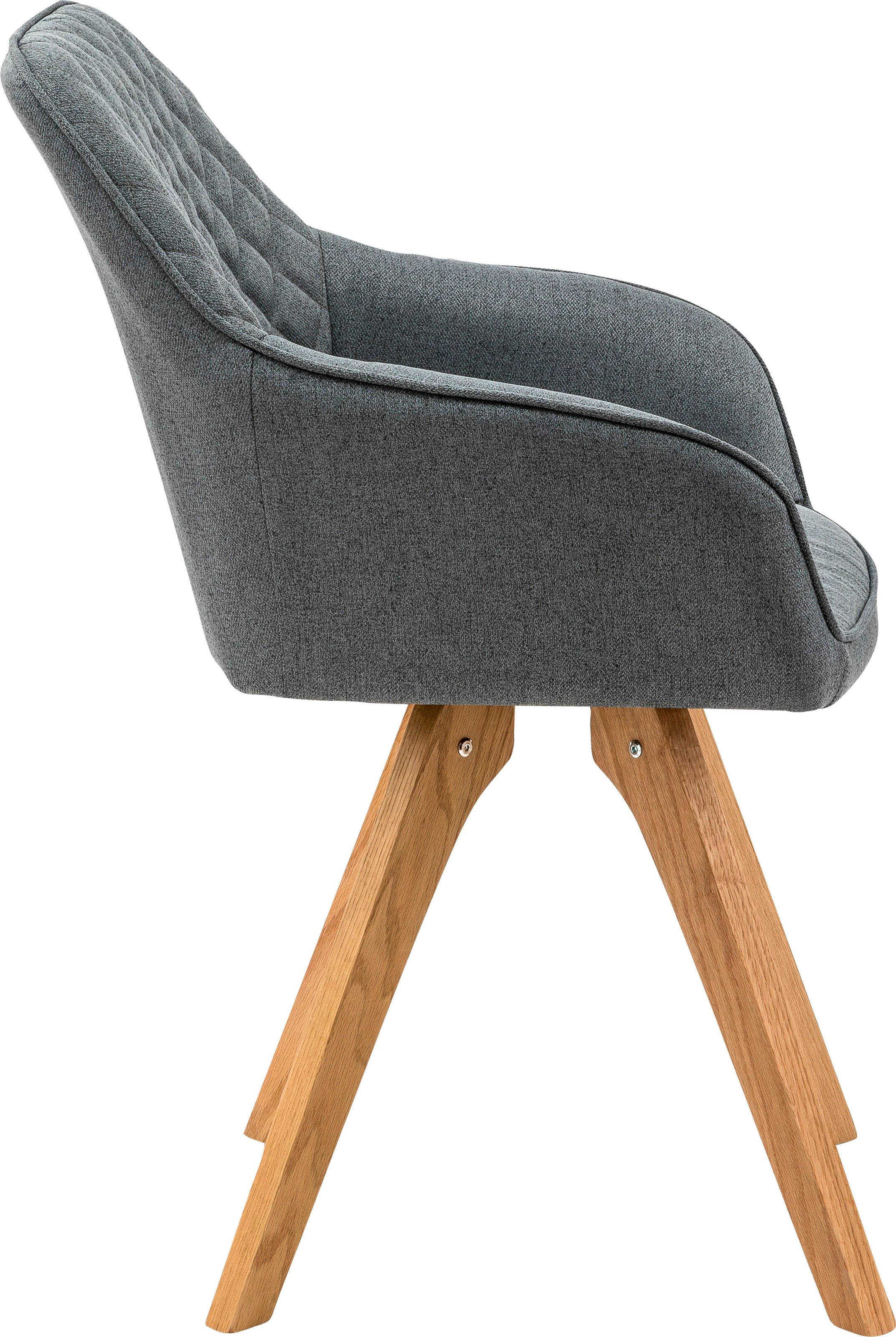 SalesFever Essgruppe, (Set, 5 tlg.), bestehend aus 4 modernen Polsterstühlen und einem 160 cm breitem Tisch