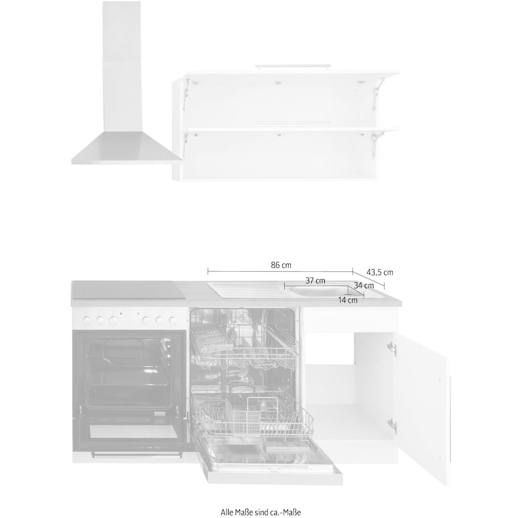 Kochstation Küchenzeile »KS-Samos«