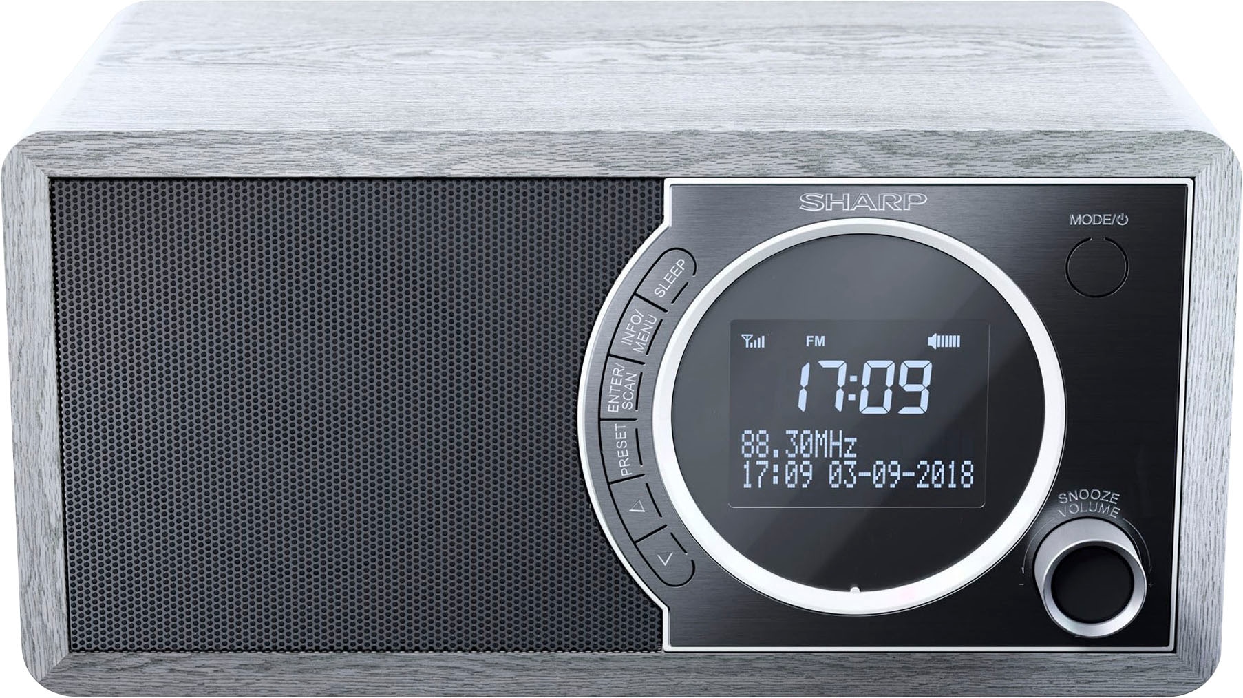 Sharp Digitalradio (DAB+) »DR-450«, (Bluetooth Automatische Senderverfolgung-Digitalradio (DAB+)-FM-Tuner mit RDS 6 W)
