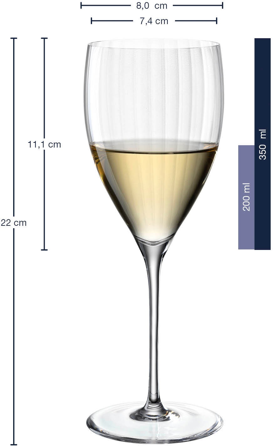 LEONARDO Weinglas »POESIA«, (Set, 6 tlg.), (Rieslingglas), 350 ml, 6-teilig