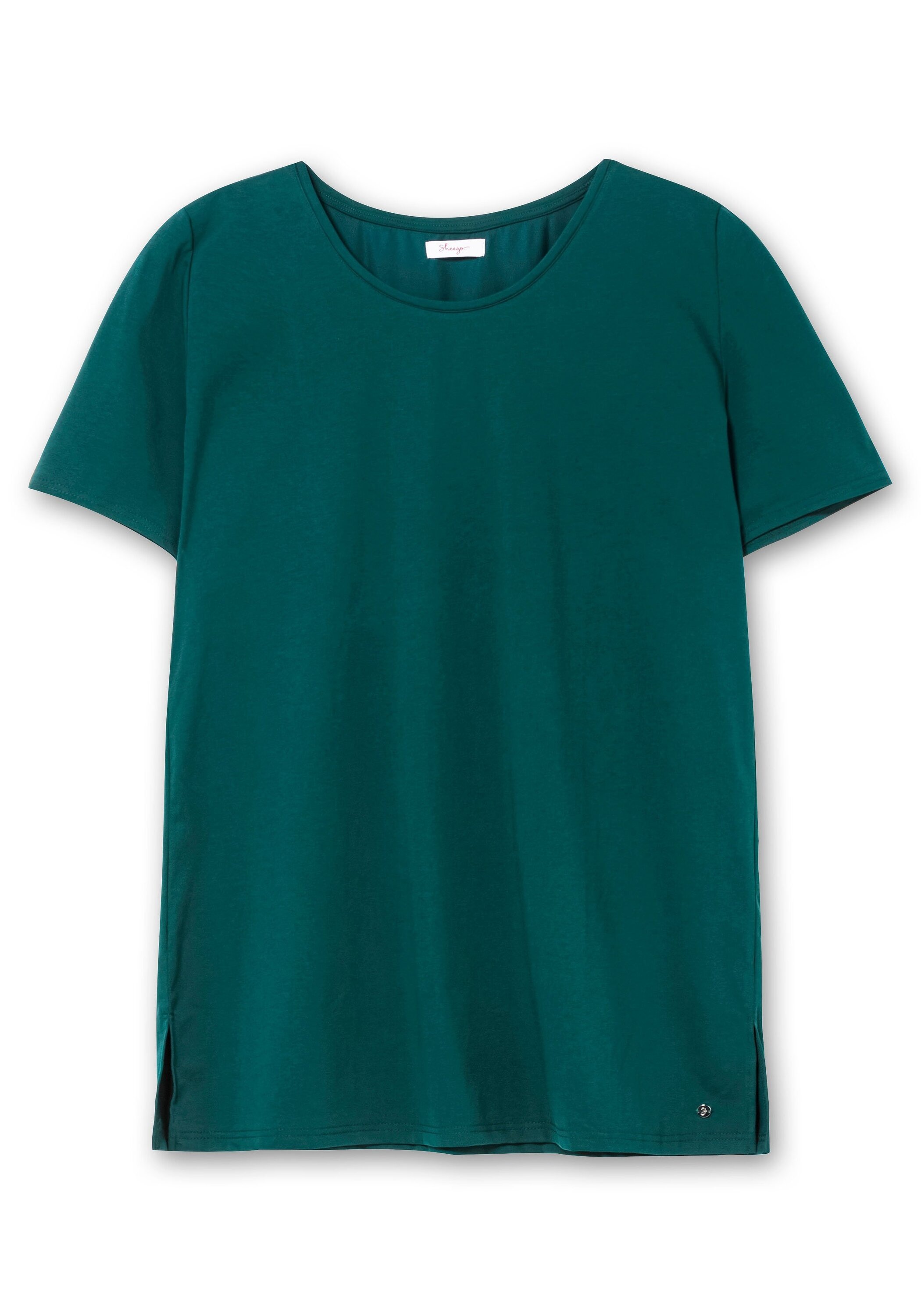 Sheego Funktionsshirt »Langes Sportshirt in leicht taillierter Form, atmungsaktiv«