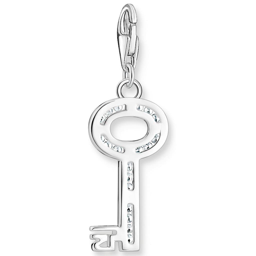 THOMAS SABO Charm-Einhänger »Schlüssel weiße Steine, 0010-051-14«