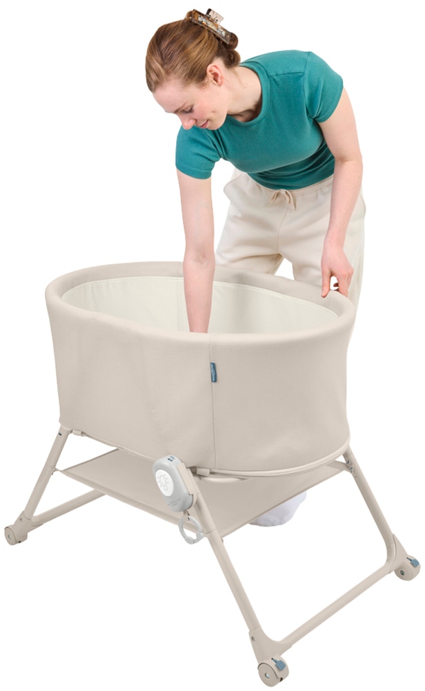 ingenuity Baby-Reisebett »Snooze & Stow™ Easy-Folding Bassinet, beige« faltbar