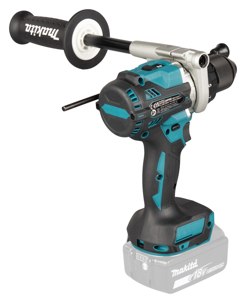 Makita Akku-Schlagbohrschrauber »»DHP492Z« 18V, max. 141 Nm, ohne Akku und Ladegerät« extra stark + bürstenlos für intensive Bohrungen mit und ohne Schlag