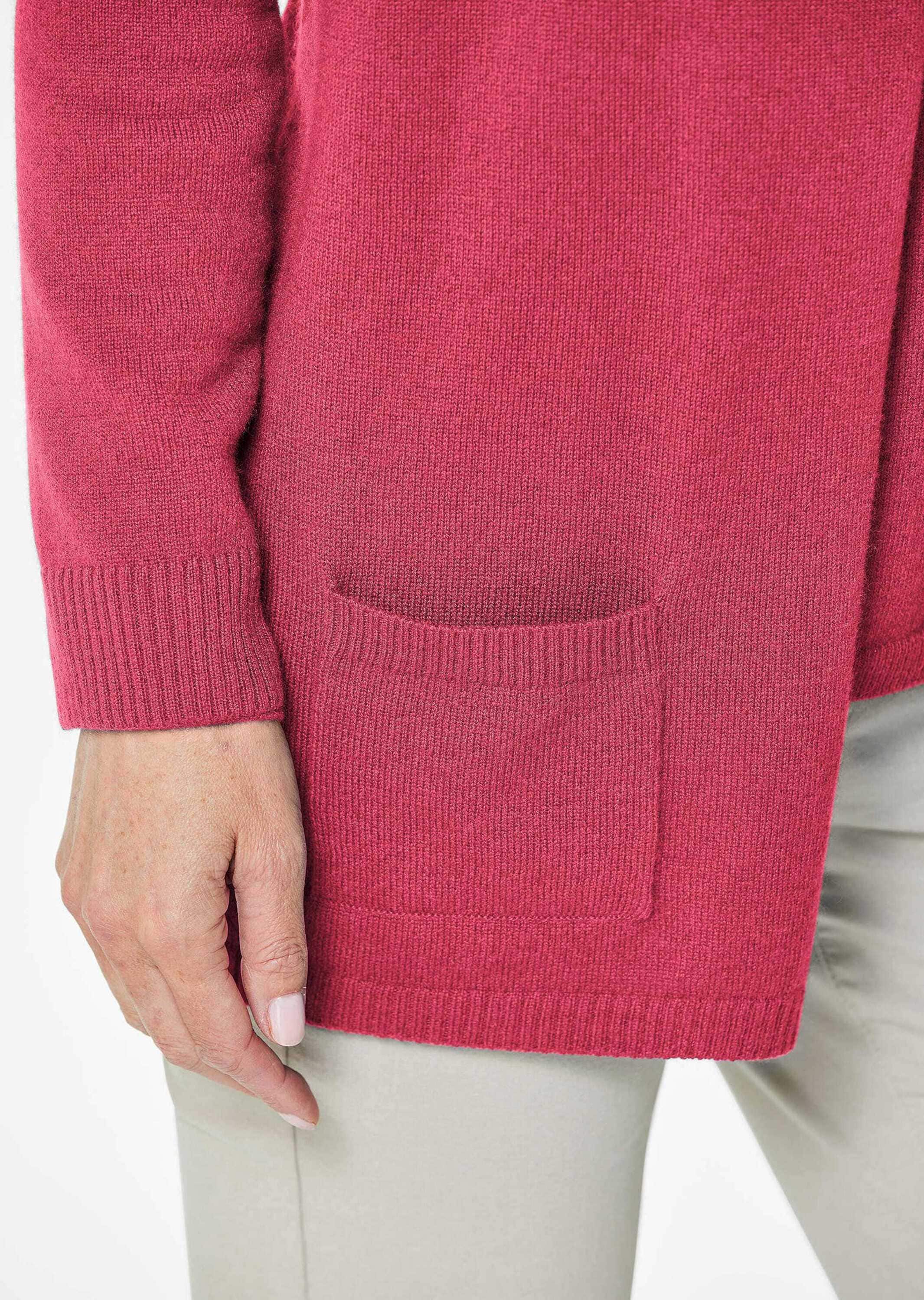 GOLDNER Strickjacke »Kurzgröße Langarm Feinstrick-Cardigan«
