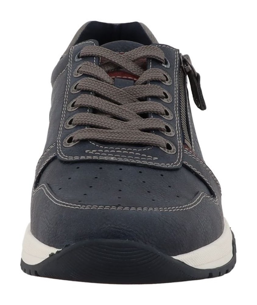 Mustang Shoes Sneaker »Filippo«  Freizeitschuh, Halbschuh, Schnürer mit seitlichem Reißverschluss