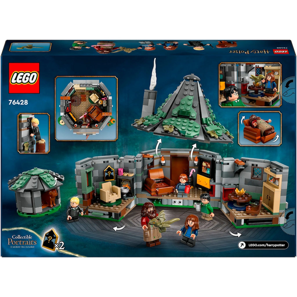 LEGO® Konstruktionsspielsteine »Hagrids Hütte: Ein unerwarteter Besuch (76428), LEGO® Harry Potter™«, (896 St.)