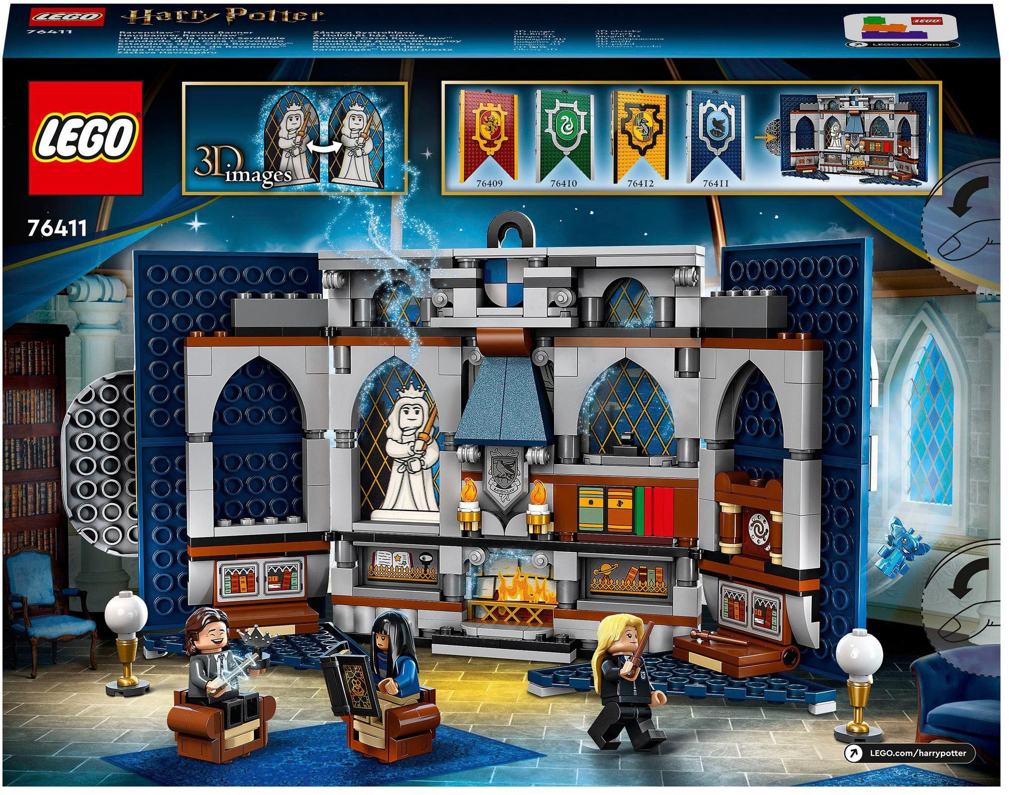 LEGO® Konstruktionsspielsteine »Hausbanner Ravenclaw (76411), LEGO® Harry Potter™«, (305 St.)