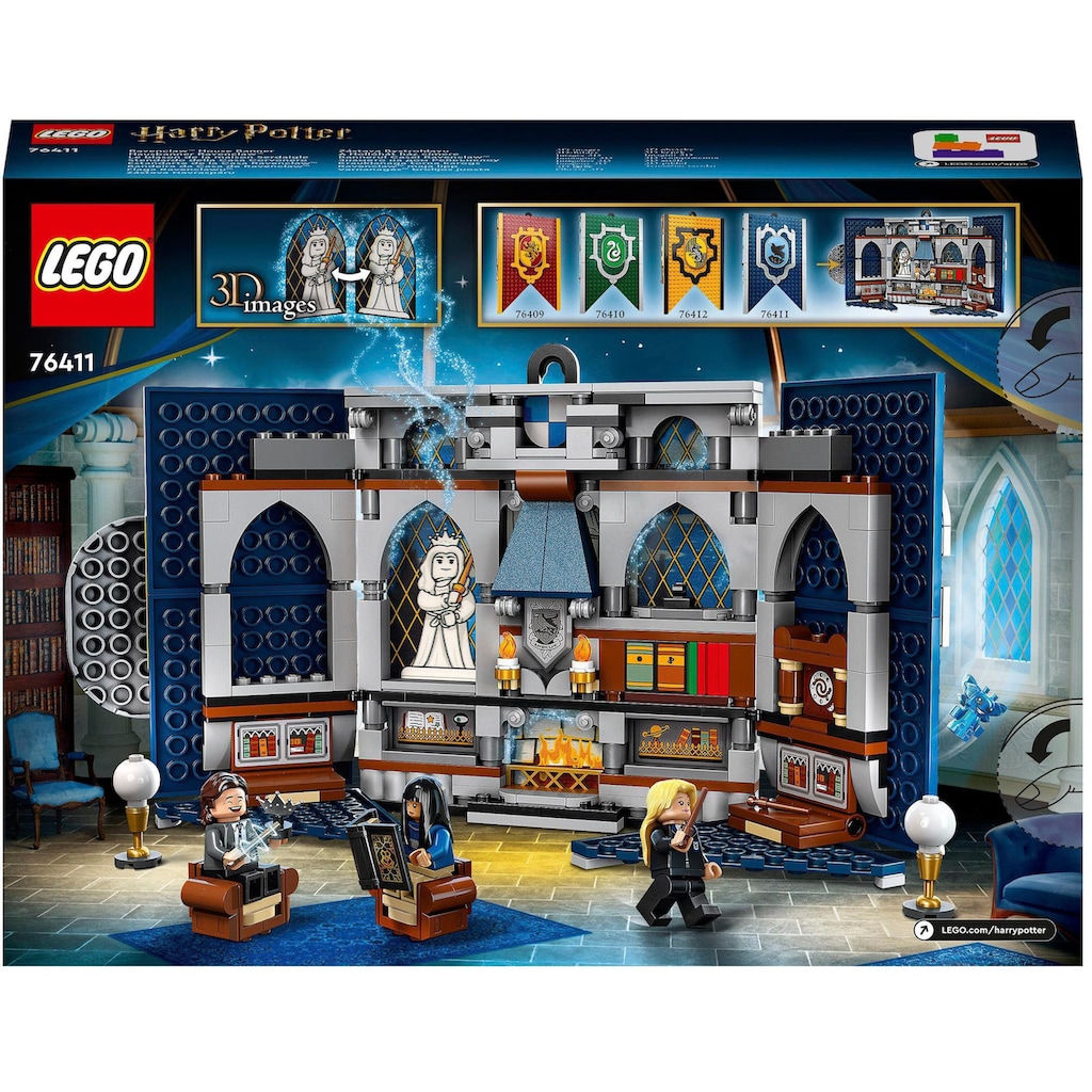 LEGO® Konstruktionsspielsteine »Hausbanner Ravenclaw (76411), LEGO® Harry Potter«, (305 St.)