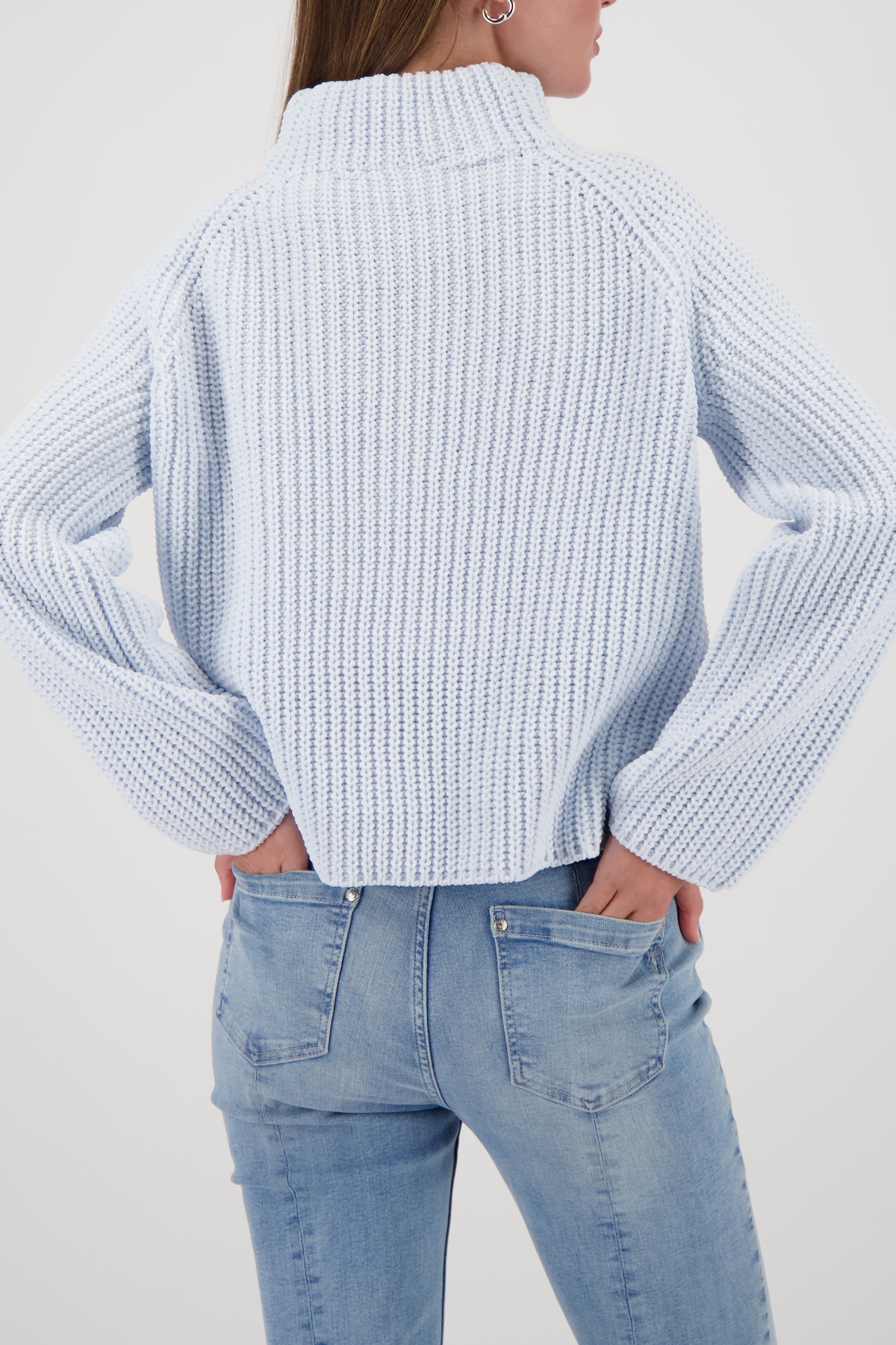 Monari Strickpullover »Pullover Basic Chenille« Regular fit mit Stehkragen