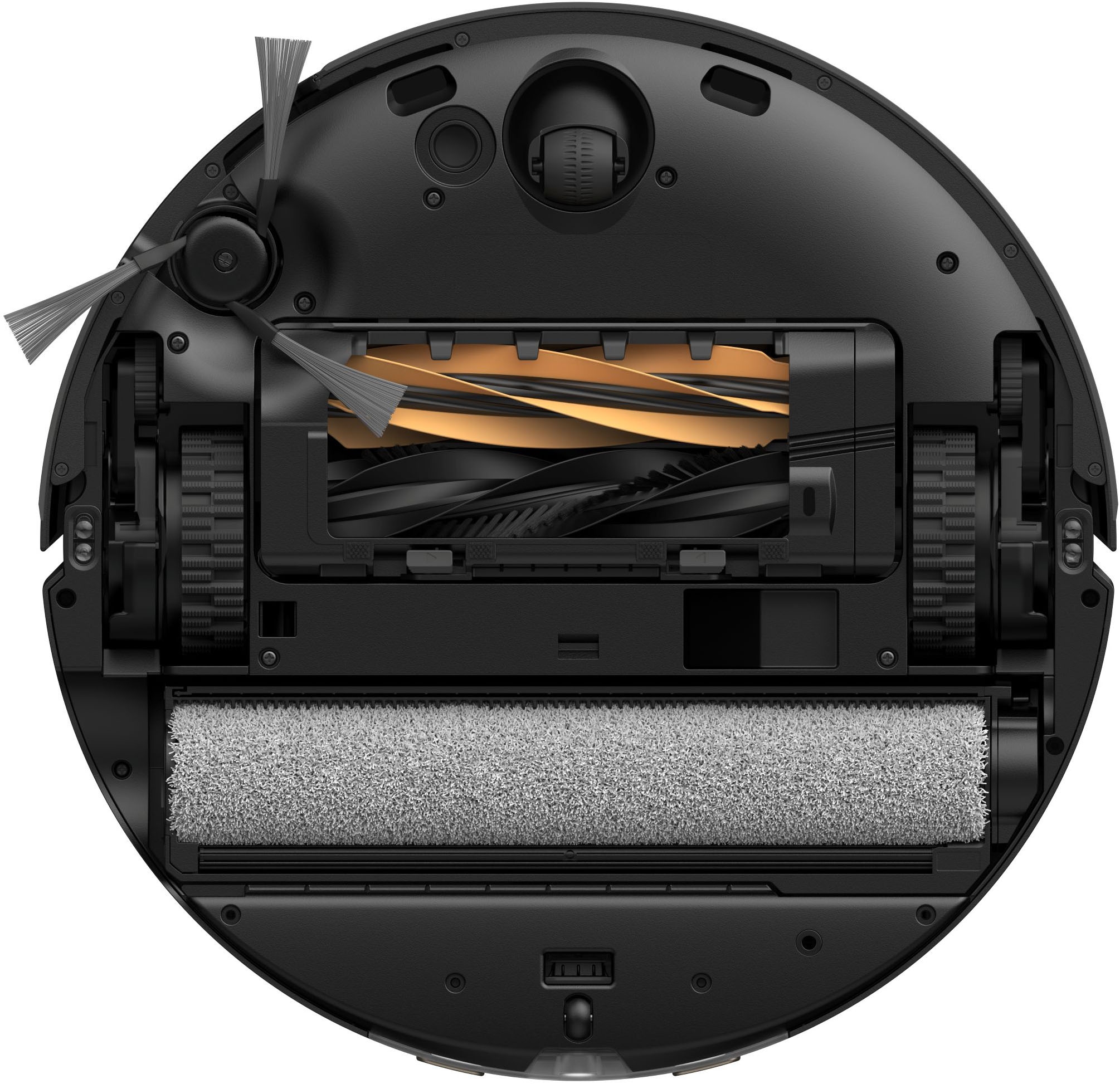 Dreame Saugroboter »mit Wischfunktion Aqua10 Ultra Roller Complete Black«, Warmwasser-Wischsystem, Rollenmopp, überwindet Hindernisse, 30.000 Pa
