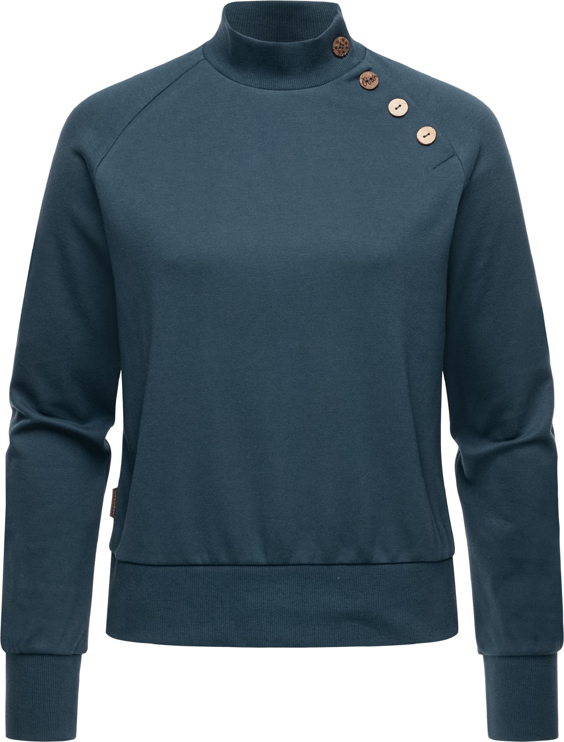 Langarmshirt »Sweatshirt Majjorka Solid«, Damen Langarmshirt mit Rippbündchen und...