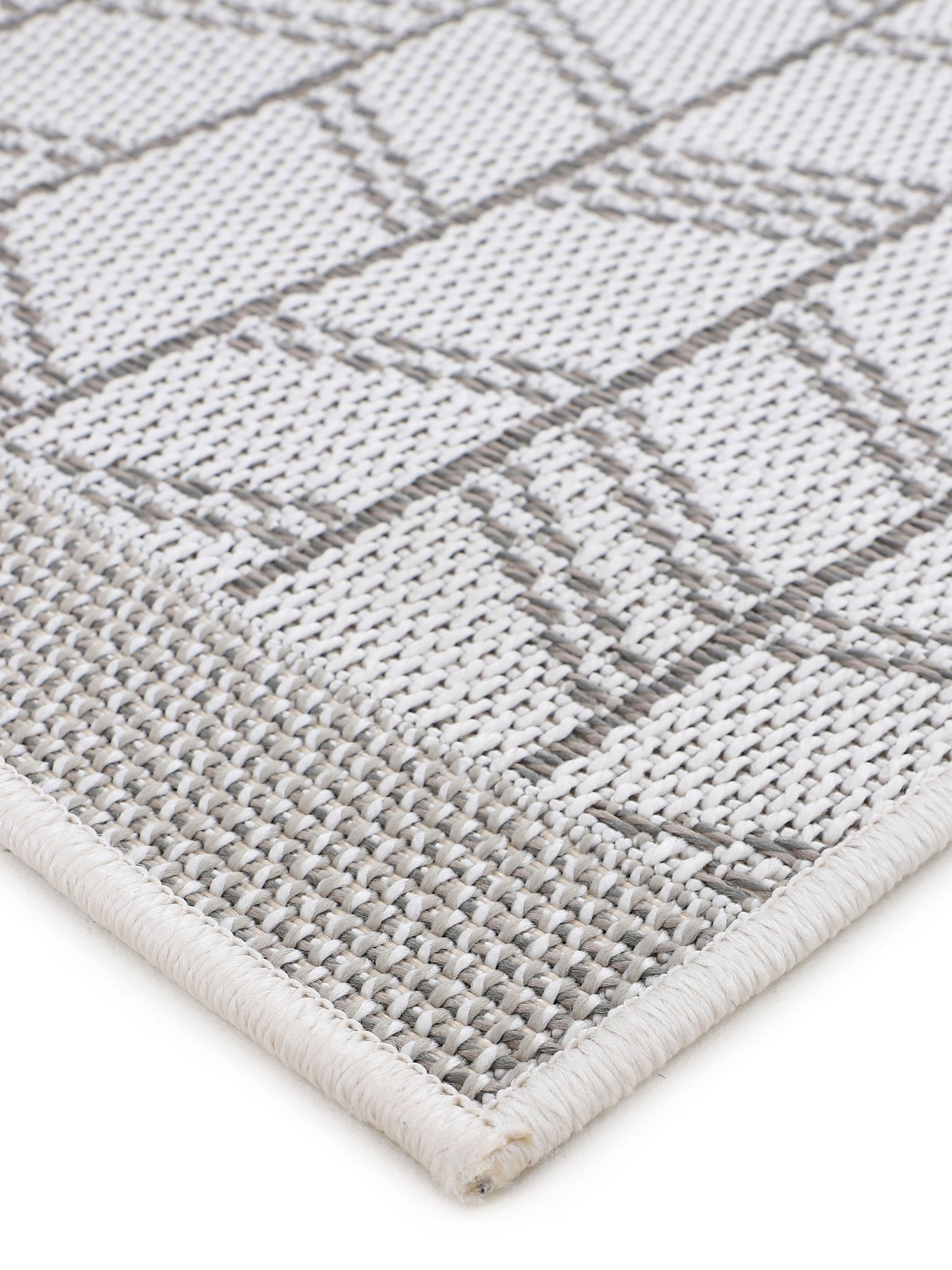 carpetfine Läufer »Boho 102«, rechteckig, 4 mm Höhe, robustes Flachgewebe, Sisal Optik, UV-beständig, Außenbereich