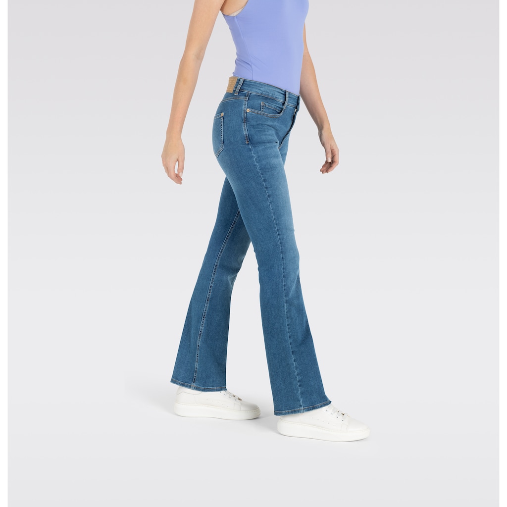 MAC Bootcut-Jeans »BOOT«, Modisch ausgestellter Saum