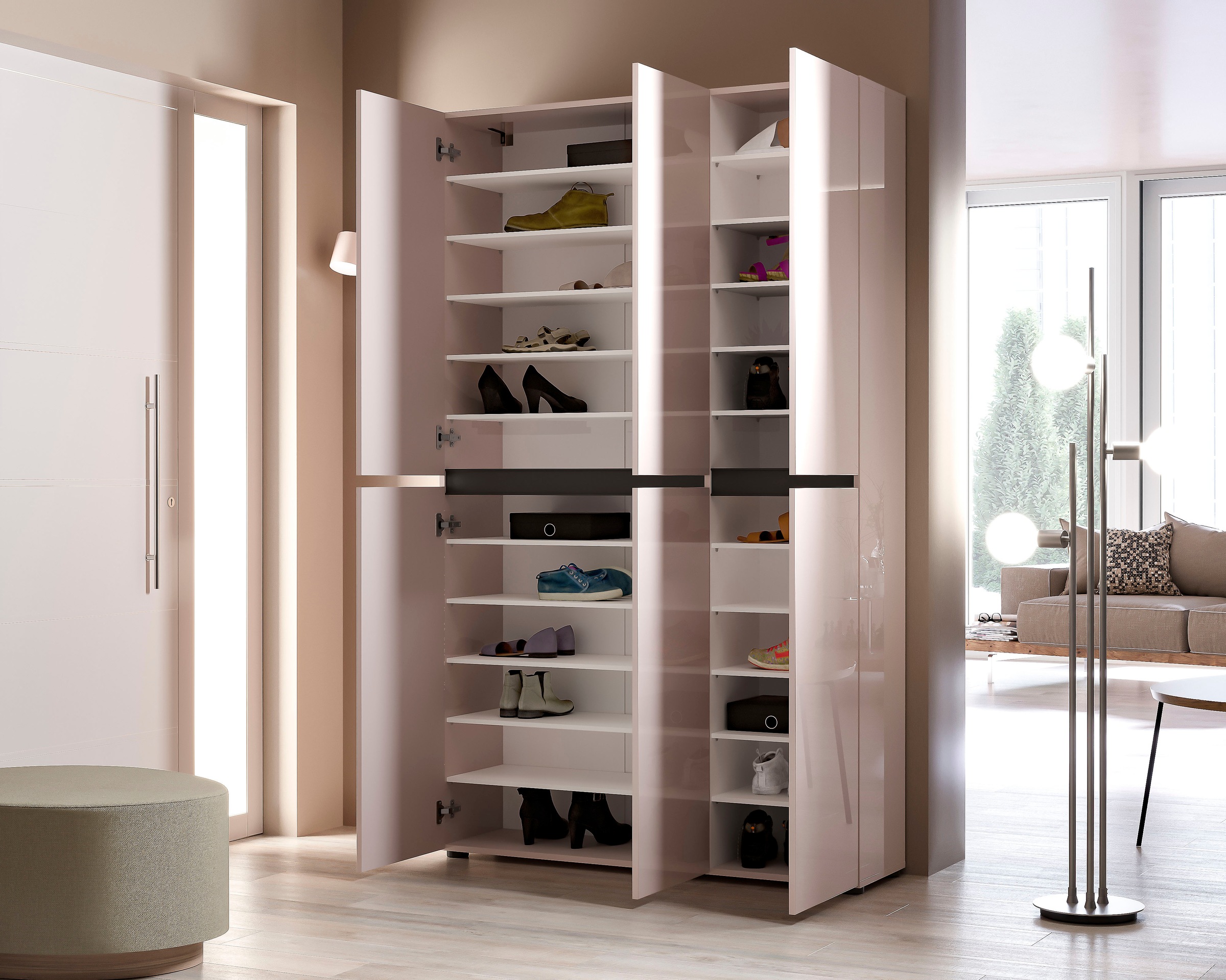 INOSIGN Schuhschrank »Mister« Breite 120 cm, Höhe 200 cm, 6 Türen