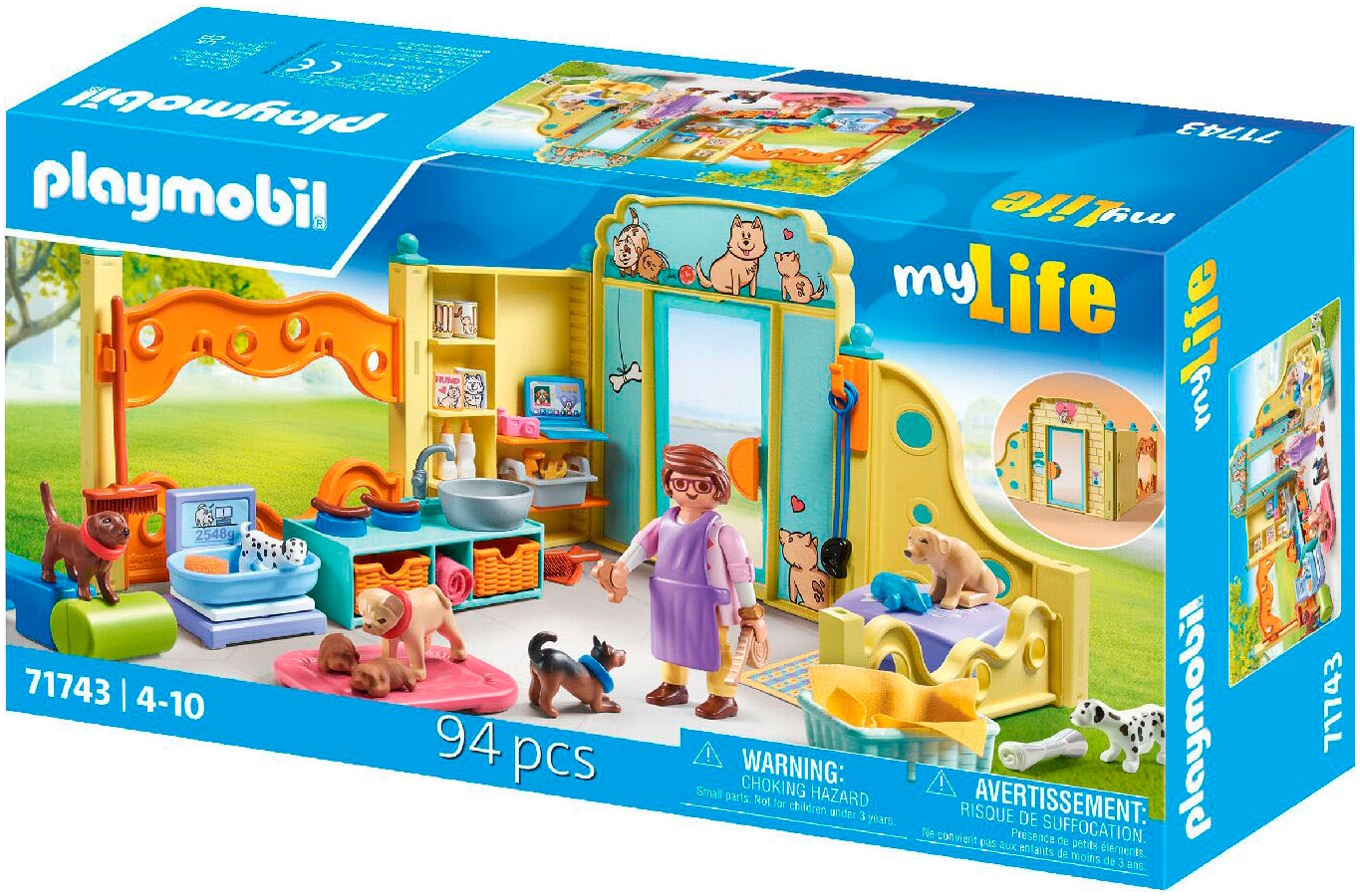 Playmobil® Konstruktions-Spielset »Welpenhaus (71743), Playmobil My Life«, (94 St.)