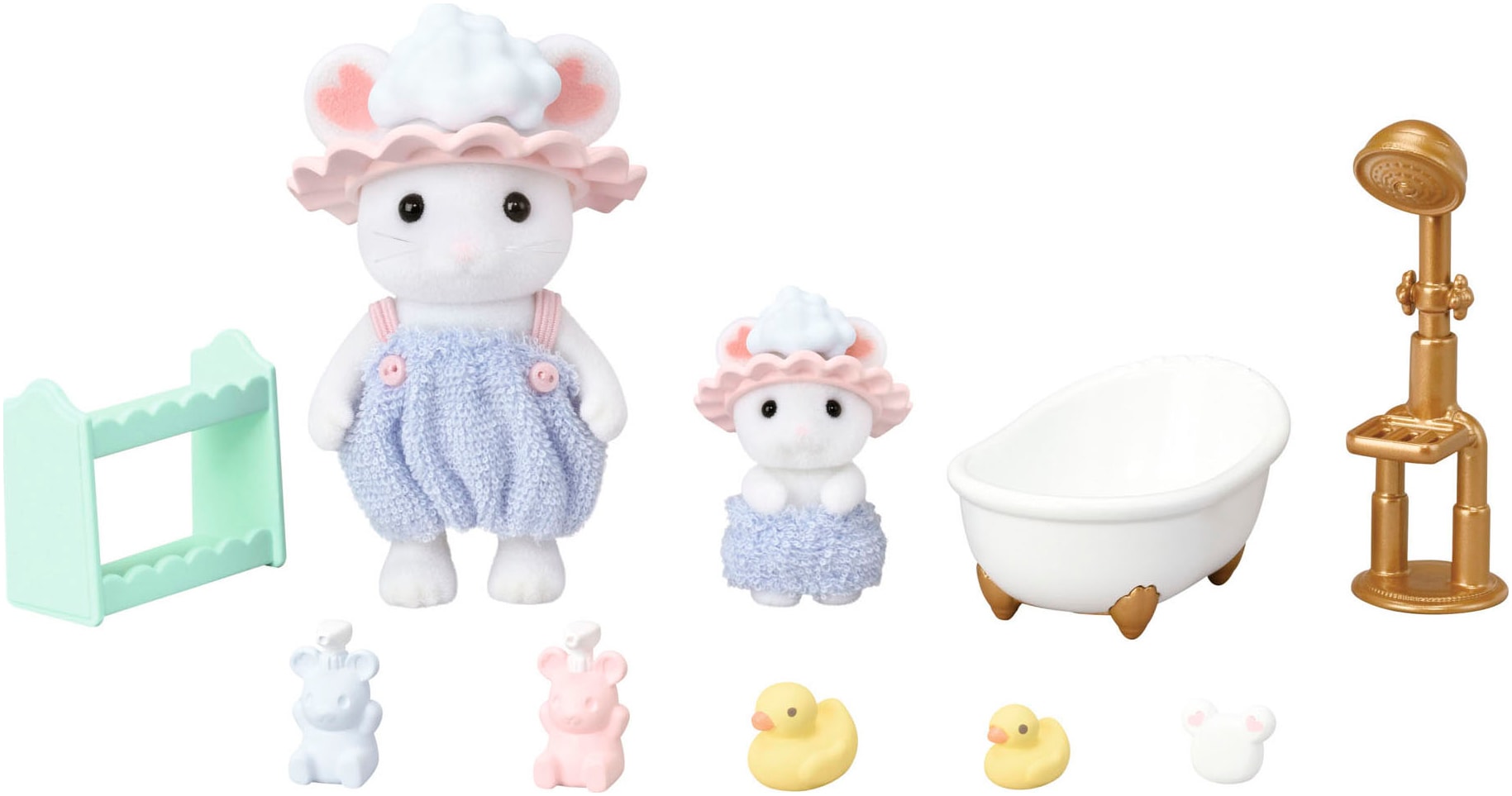 Sylvanian Families Spielwelt »Marshmallow Mäuse Badespaß Spielset (5805)«