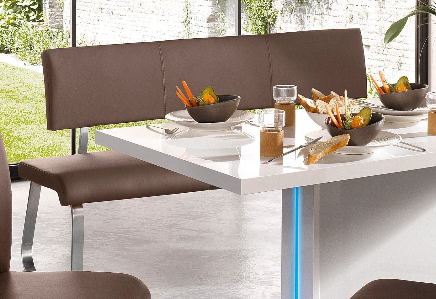 MCA furniture Polsterbank »Arco«, belastbar bis 280 Kg, Echtleder, in verschiedenen  Breiten OTTO Online Shop