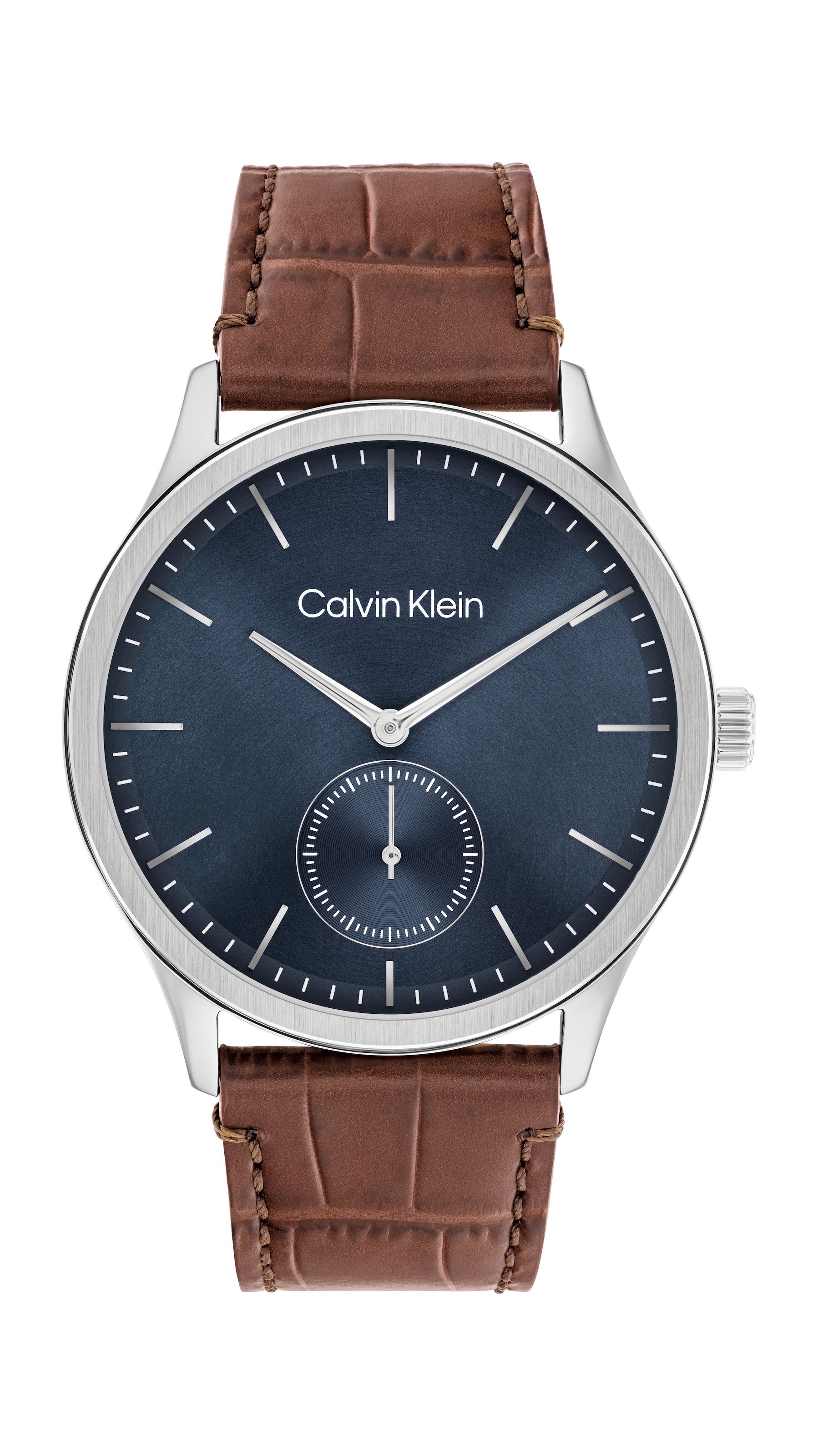 Calvin Klein Quarzuhr »CK TAILORED« Armbanduhr, Herrenuhr, Lederarmband, analog