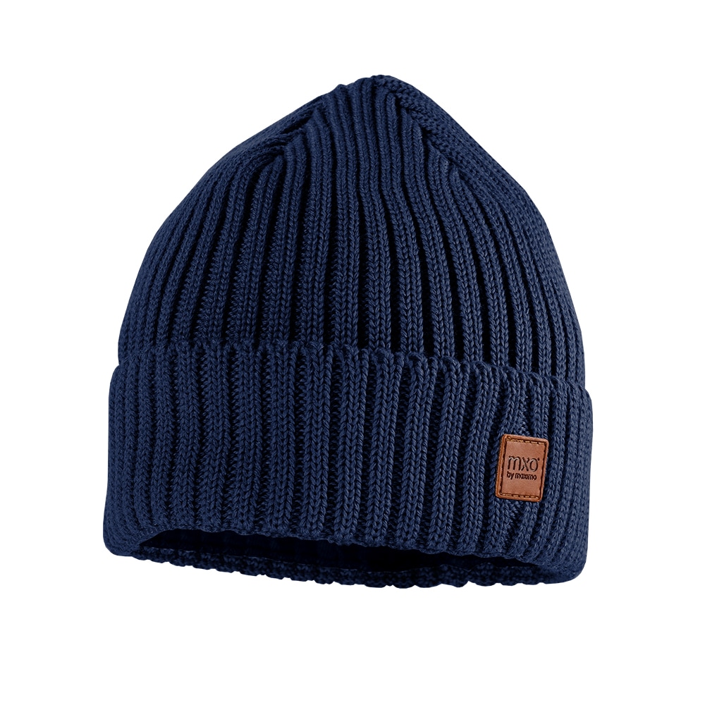 Maximo Strickmütze Wolle in blau, Größe 49