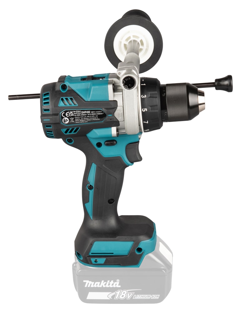 Makita Akku-Schlagbohrschrauber »»DHP492Z« 18V, max. 141 Nm, ohne Akku und Ladegerät« extra stark + bürstenlos für intensive Bohrungen mit und ohne Schlag