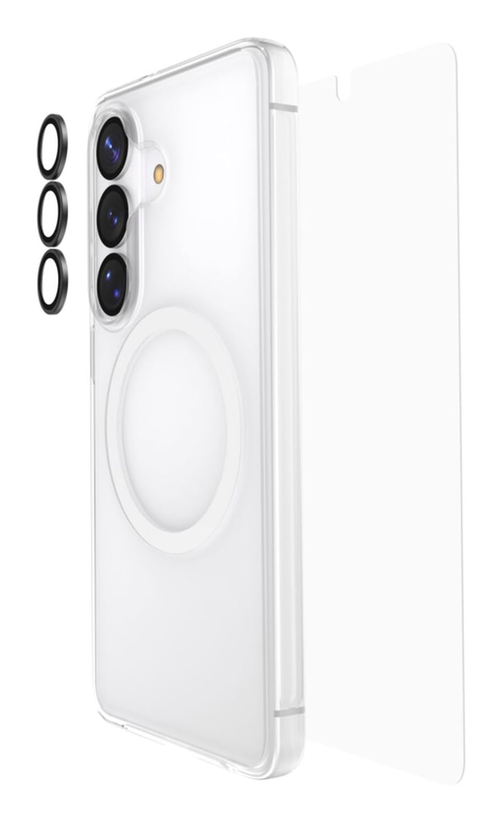 Belkin Displayschutzglas »ScreenForce Titan Schutzset« für Samsung Galaxy S26 Displayschutzfolie, Bildschirmschutz, Cover, Kameraschutz