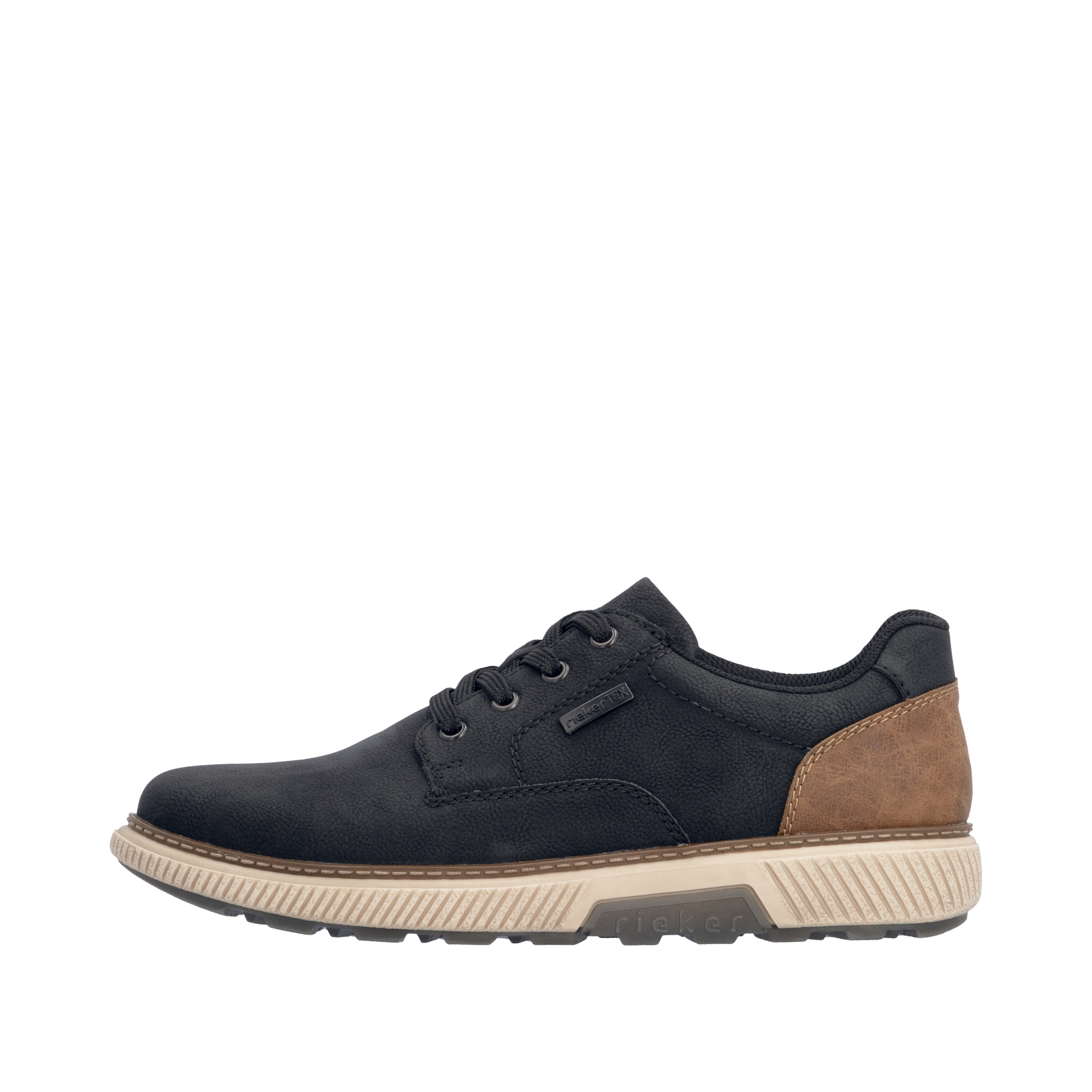 Rieker Sneaker  Halbschuh, Schnürschuh, Casual Sneaker mit weichem Schaftrand, TEX