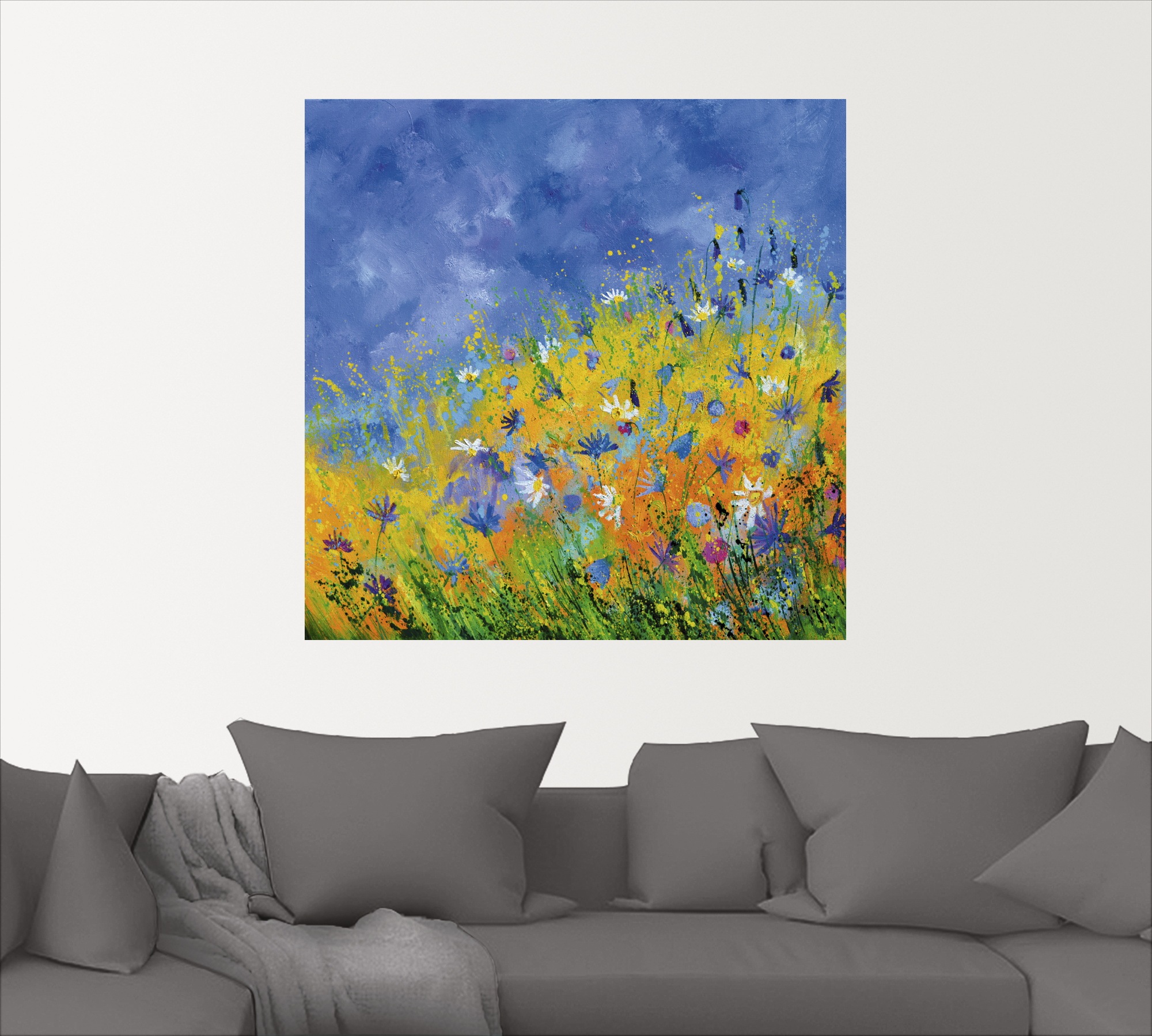 Artland Wandbild »Wildblumen«, Blumenwiese, (1 St.), als Leinwandbild, Wandaufkleber in verschied. Größen
