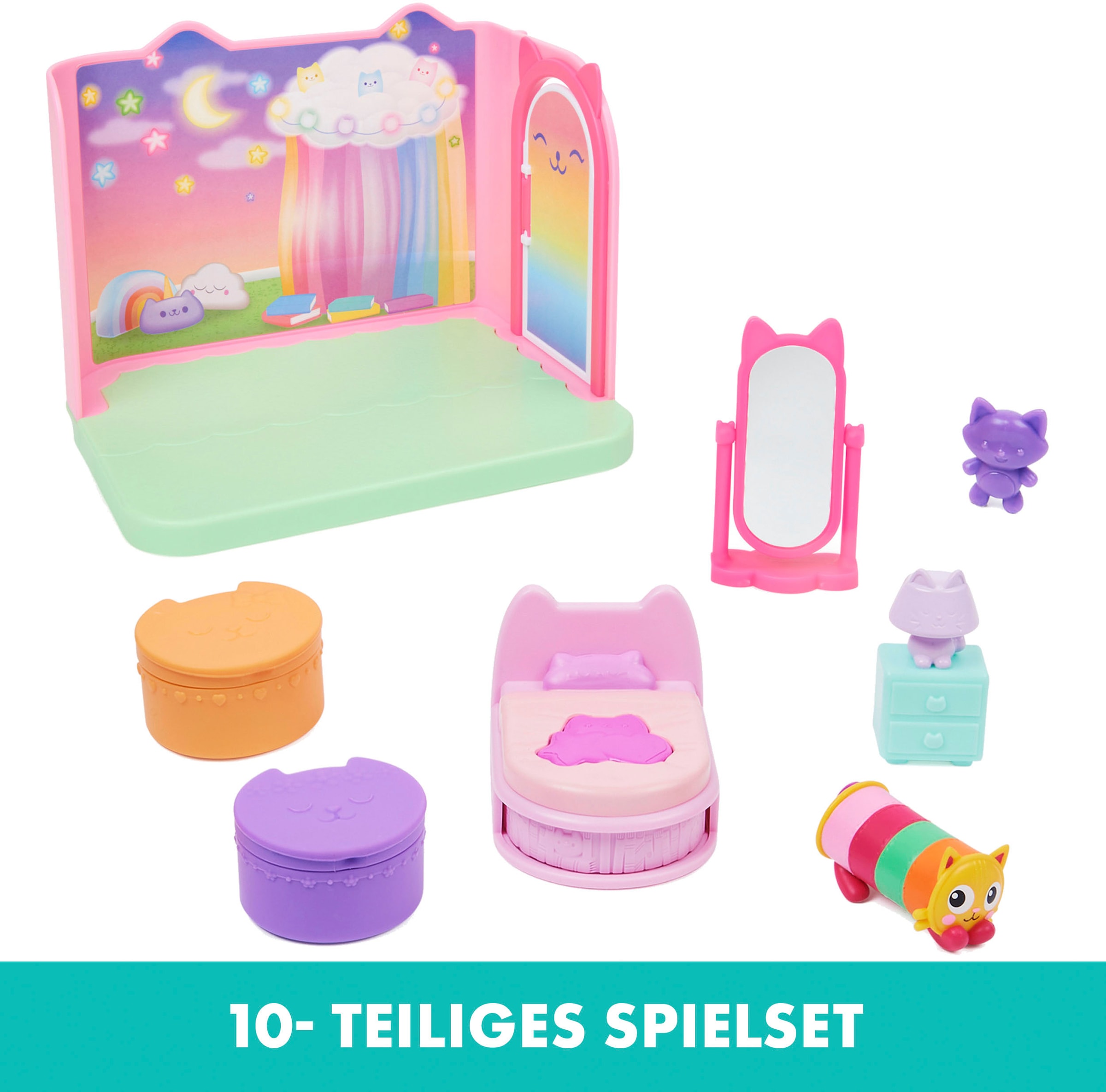 Spin Master Spielwelt »Gabby's Dollhouse – Deluxe Room – Pillow Cat's Schlafzimmer«