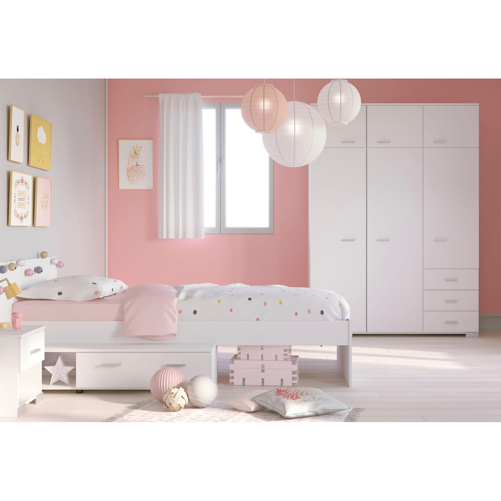 Parisot Jugendzimmer-Set »Galaxy«, (Set, 3 St., Kleiderschrank, Bett, Nachttisch)