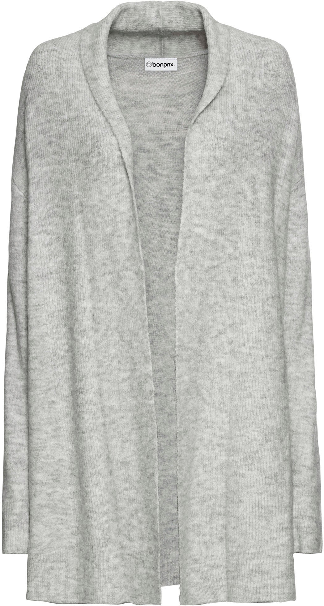 bonprix Longstrickjacke »Longstrickjacke mit Schalkragen« fein gerippter Schalkragen, bequeme Passform, femininer Stil