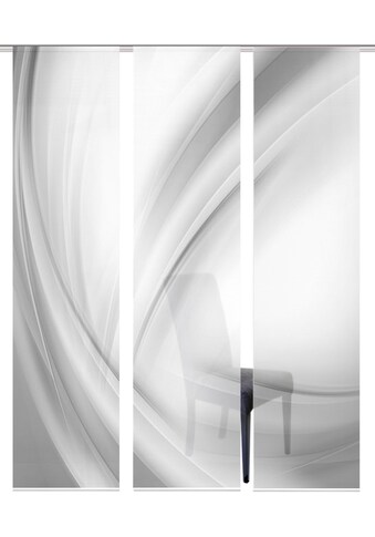 Schiebegardine »3ER SET UNO«, (3 St.), HxB: 260x60, Schiebevorhang 3er Set Digitaldruck