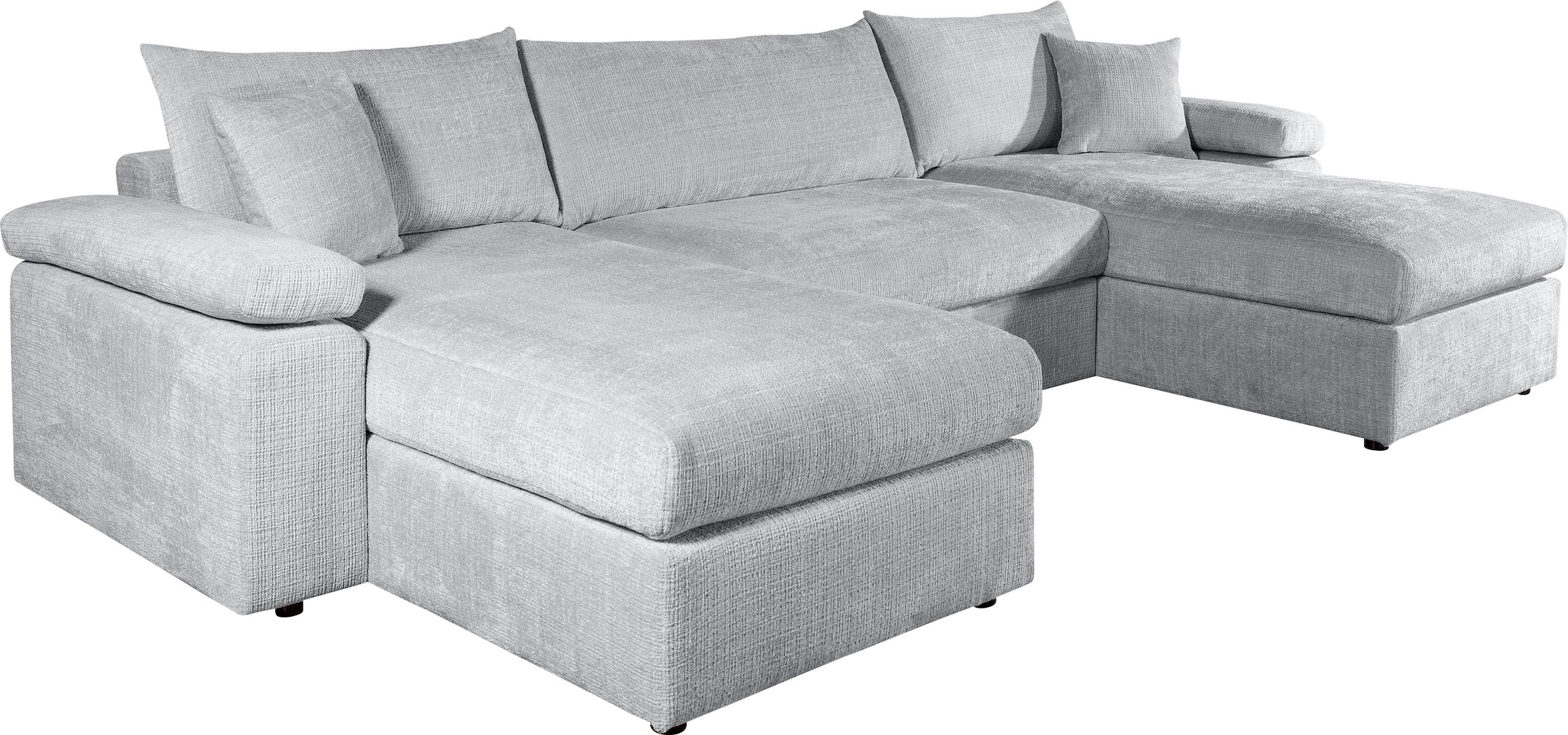 OTTO home Wohnlandschaft »Cosy U-From Breite 309 cm, Sitzaufbau im Sandwich-Federkern« Bezüge in Cord oder Struktur weich wählbar mit Kaltschaumauflage