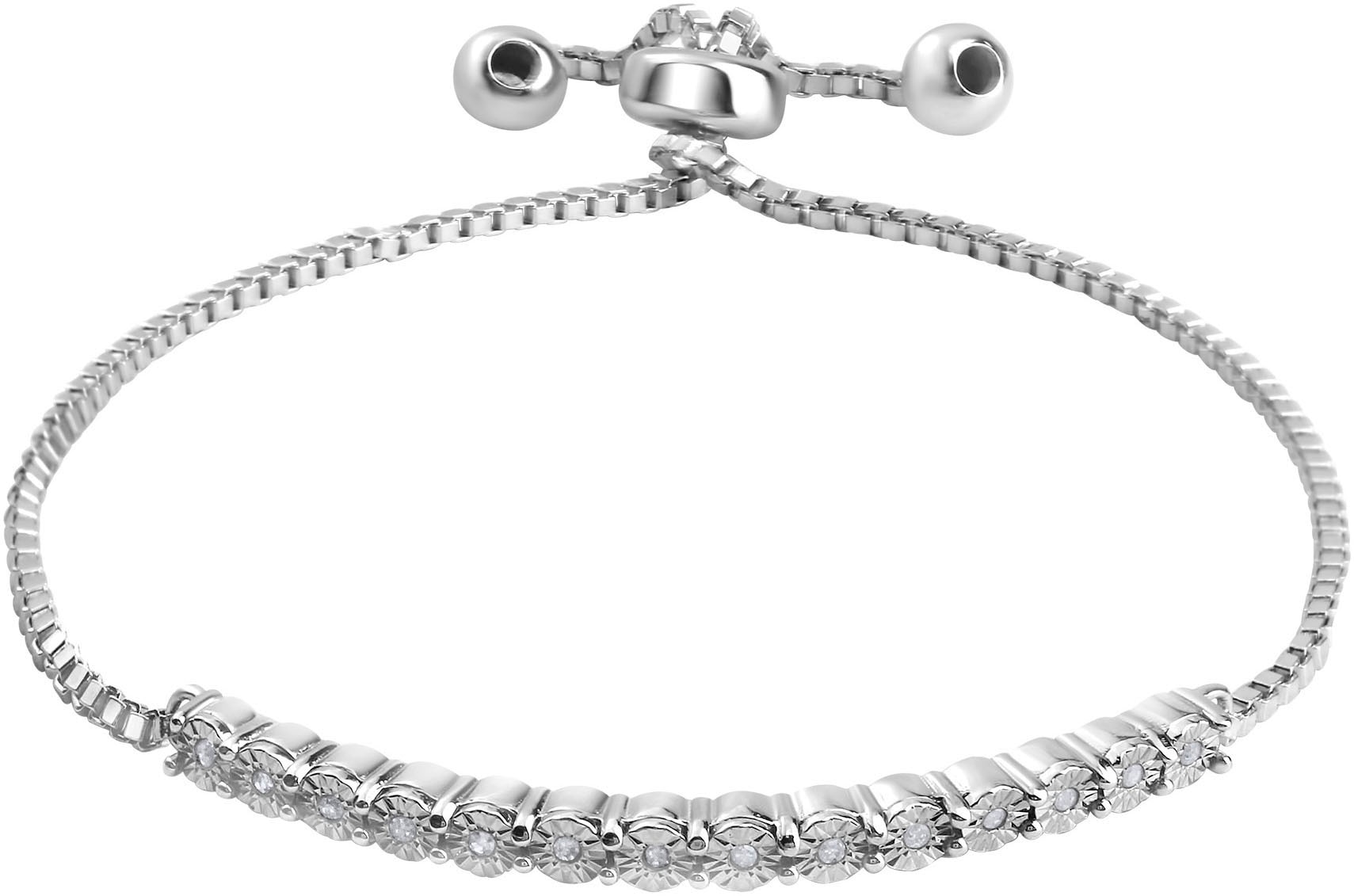 Armband »Schmuck Geschenk Silber 925 Armschmuck Armkette Tennis«, mit Diamant