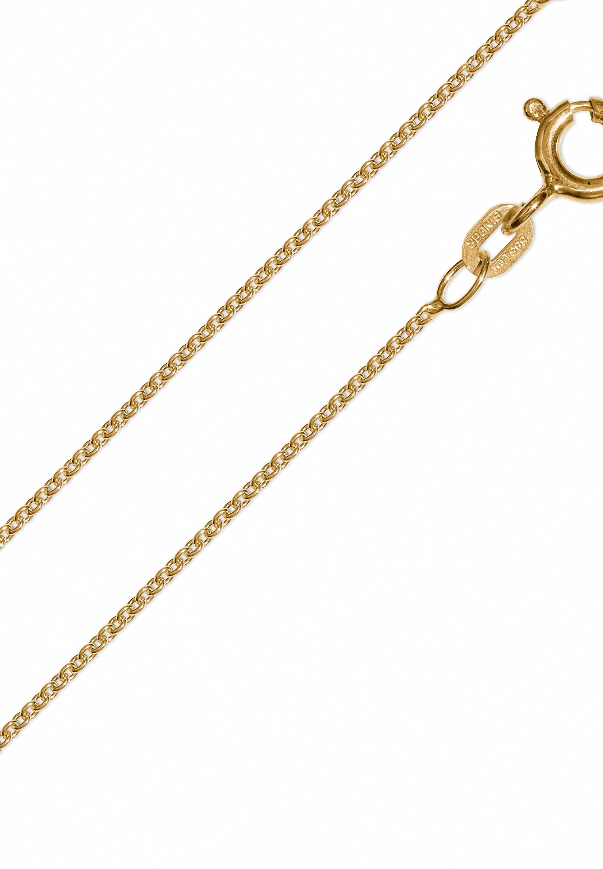 ONE ELEMENT Goldkette »Halskette Rundankerkette aus 333 Gelbgold Ø 1,1 mm«