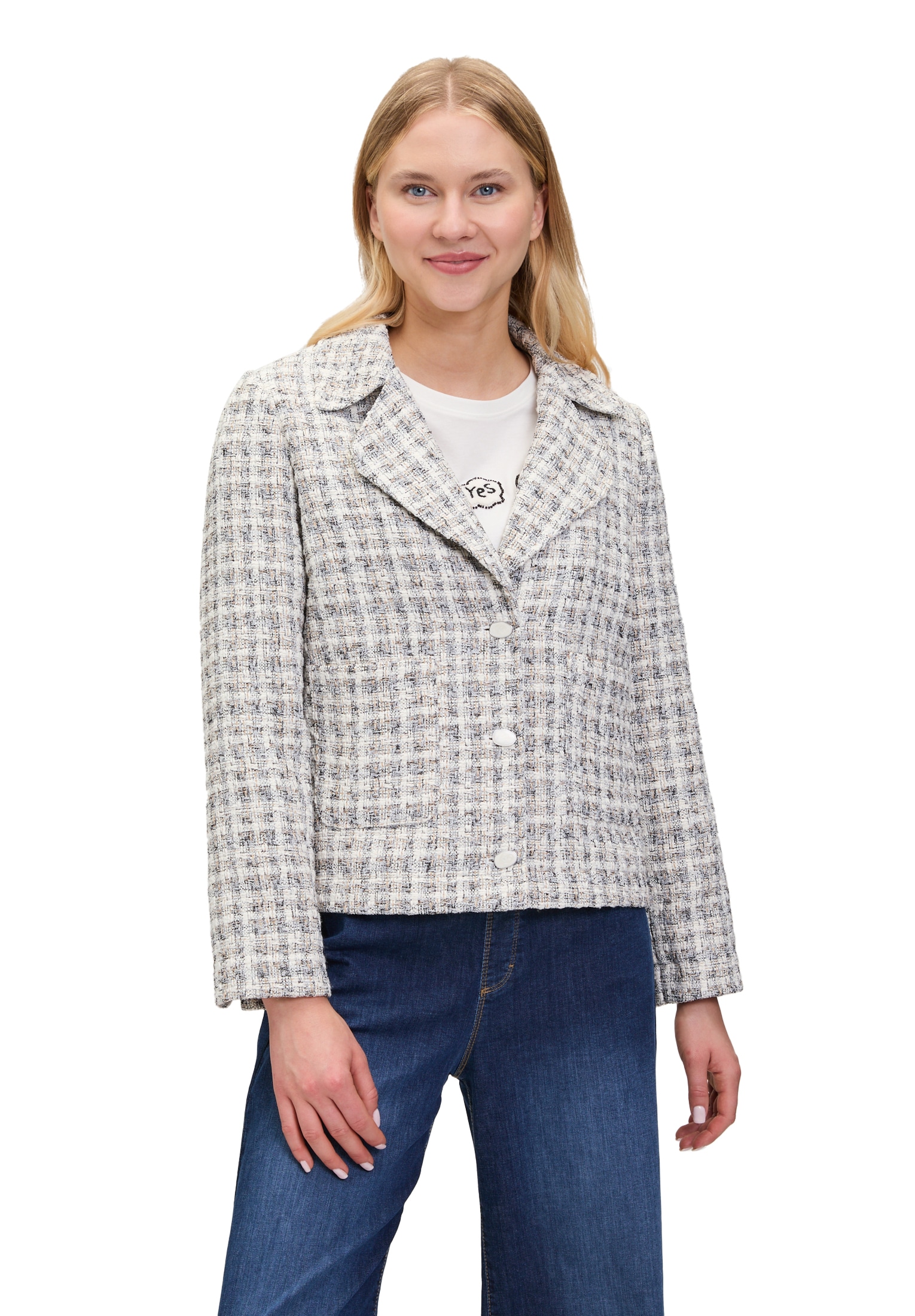 Cartoon Jackenblazer »Tweedblazer mit aufgesetzten Taschen«