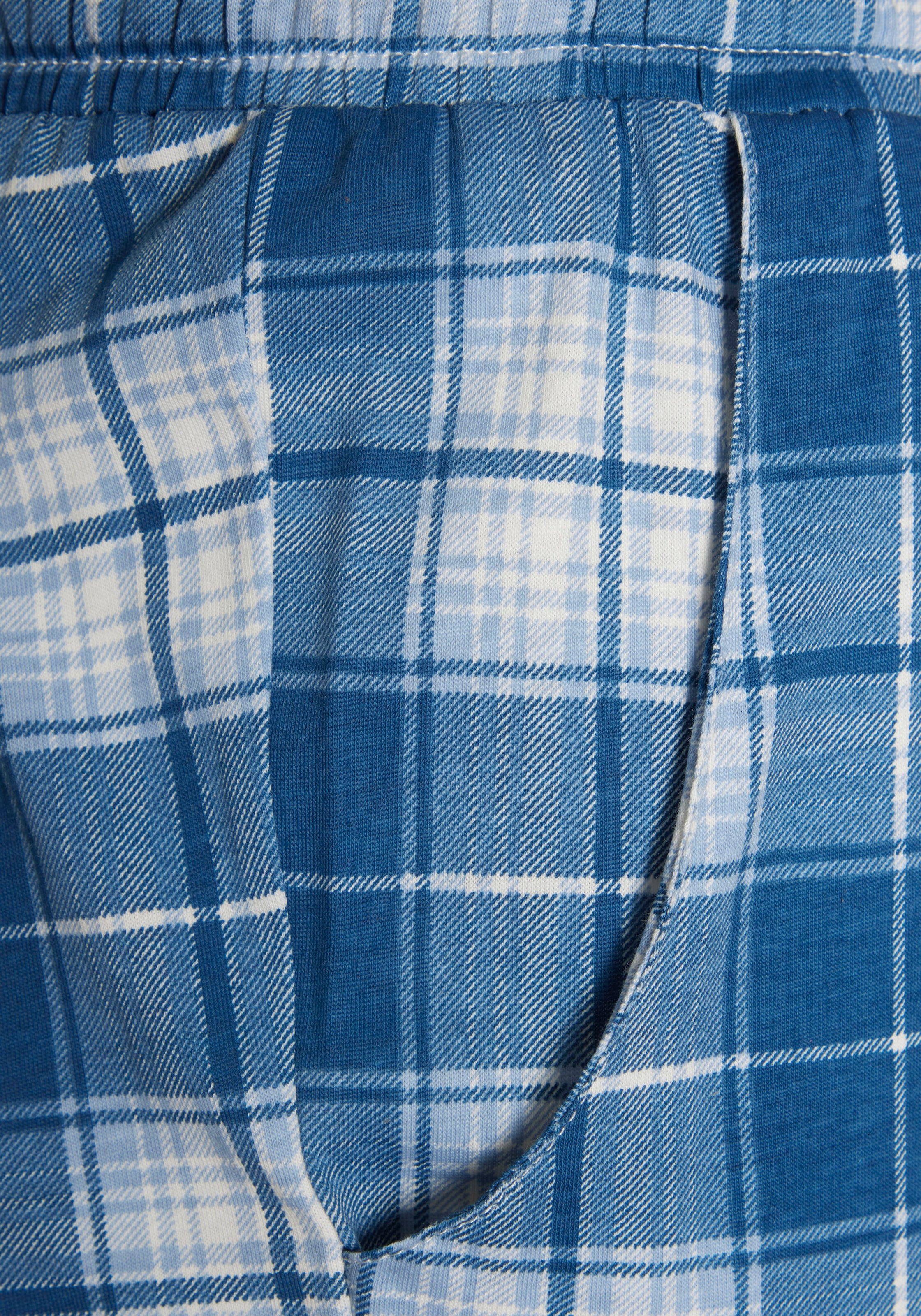 Vivance Dreams Pyjama Set, 3 tlg. Mit schöner Flanellhose