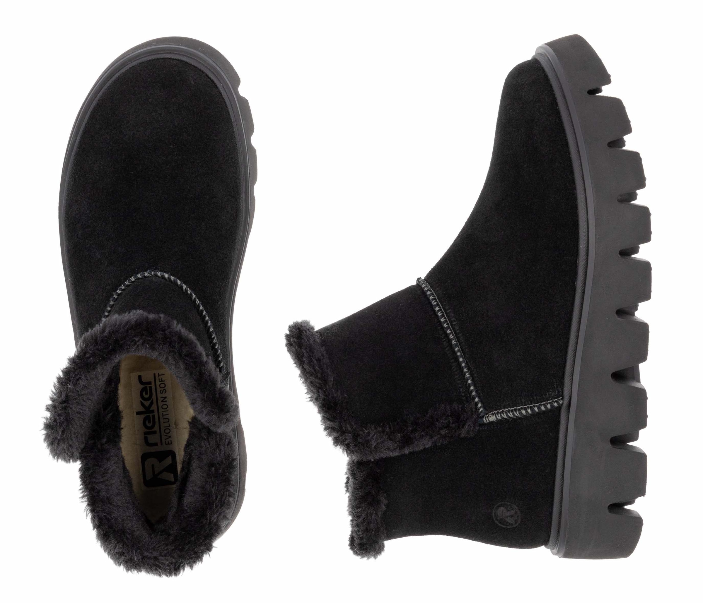 Rieker EVOLUTION Winterboots, Plateaustiefel, Schlupfschuh mit Innenreißverschluss