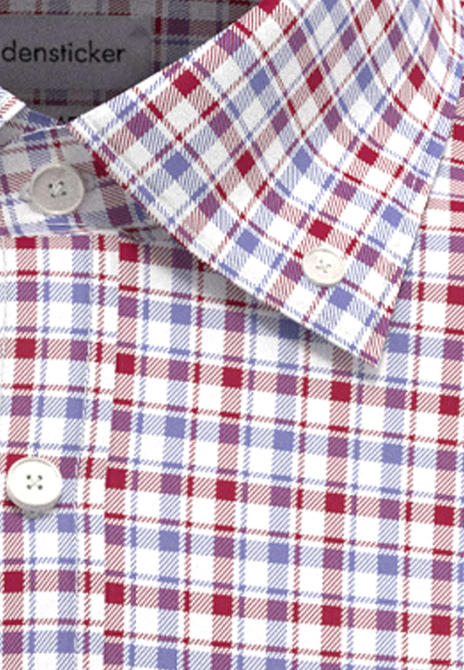 seidensticker Businesshemd »Regular«, Regular Langarm Button-Down-Kragen Karo