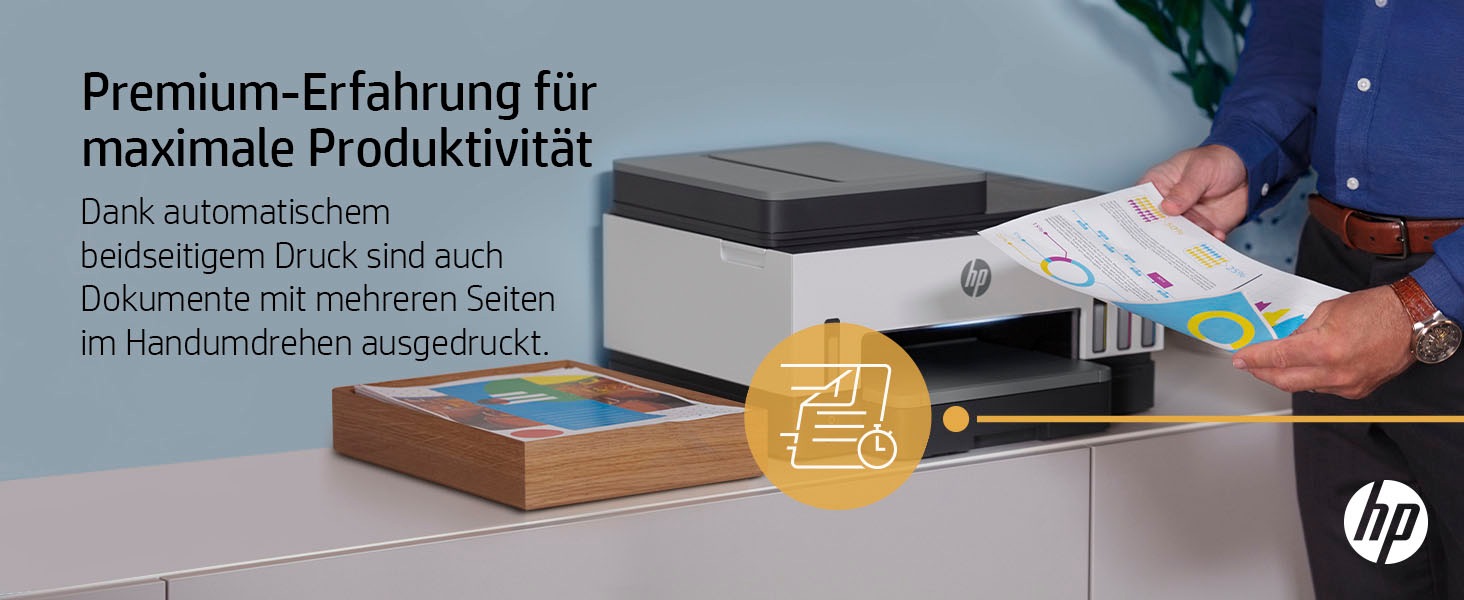 HP Multifunktionsdrucker »Smart Tank 7605«, Ohne Patronen, kompromisslos und bis 3 Jahre Tinte im Lieferumfang.
