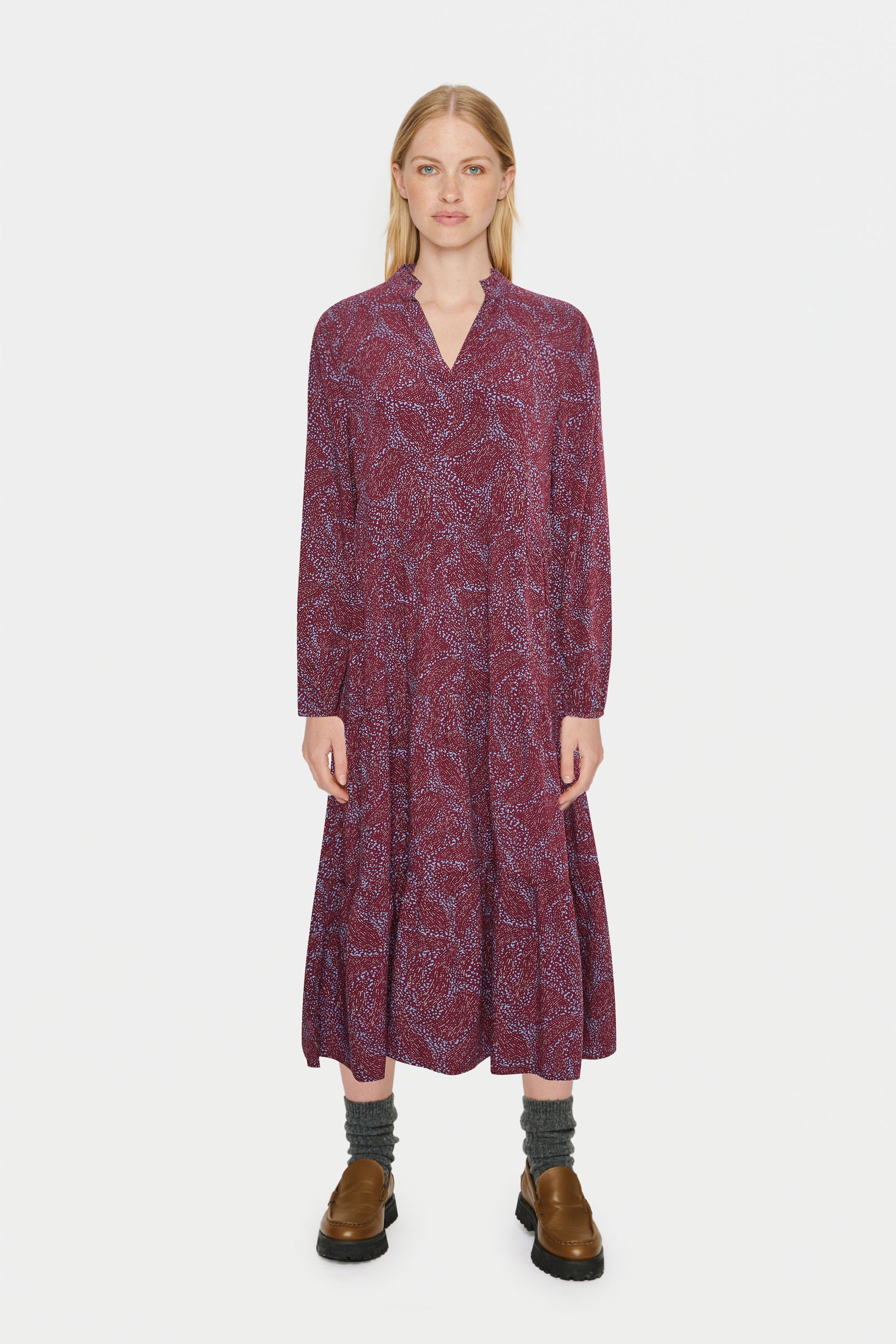 Saint Tropez Sommerkleid »EdaSZ Maxi Dress«, mit Volant