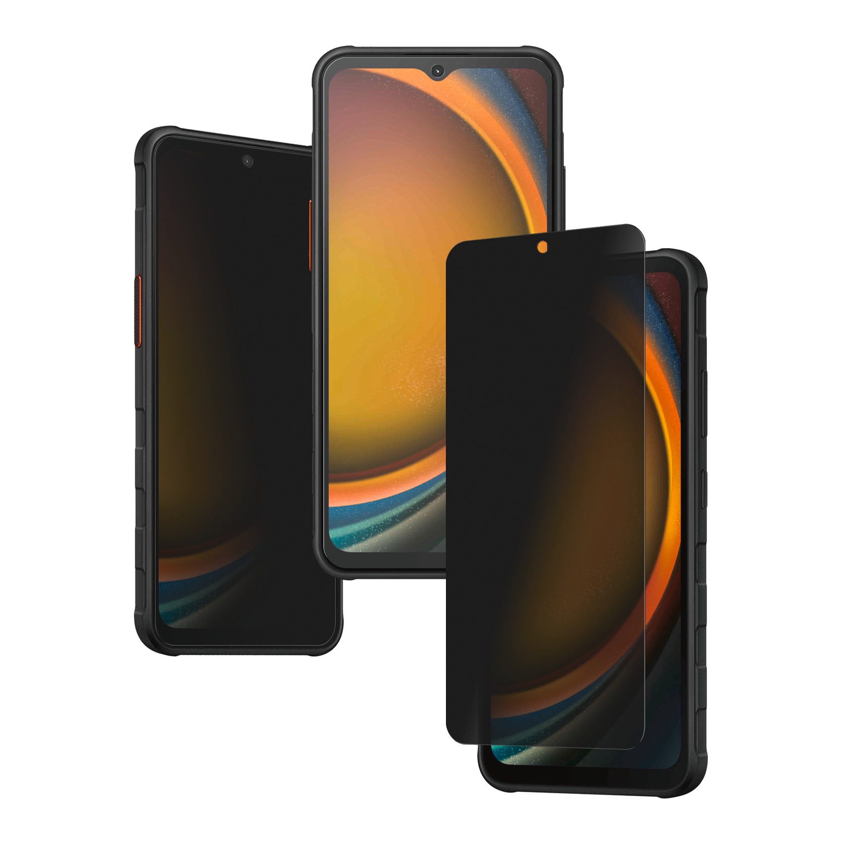 PanzerGlass Displayschutzglas »Ultra-Wide Fit Privacy Screen Protector«, für Samsung Galaxy Xcover7-Samsung Galaxy Xcover6 Pro, Displayschutzfolie, Blickschutz, Bildschirmschutz, kratz- & stoßfest
