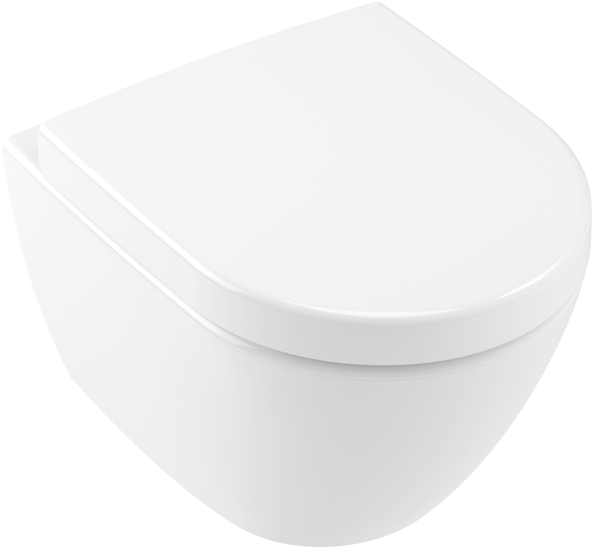 Villeroy & Boch Tiefspül-WC »Subway compact 2.0 verkürzt«, DirectFlush offener Spülrand ohne CeramicPlus Beschichtung, weiß