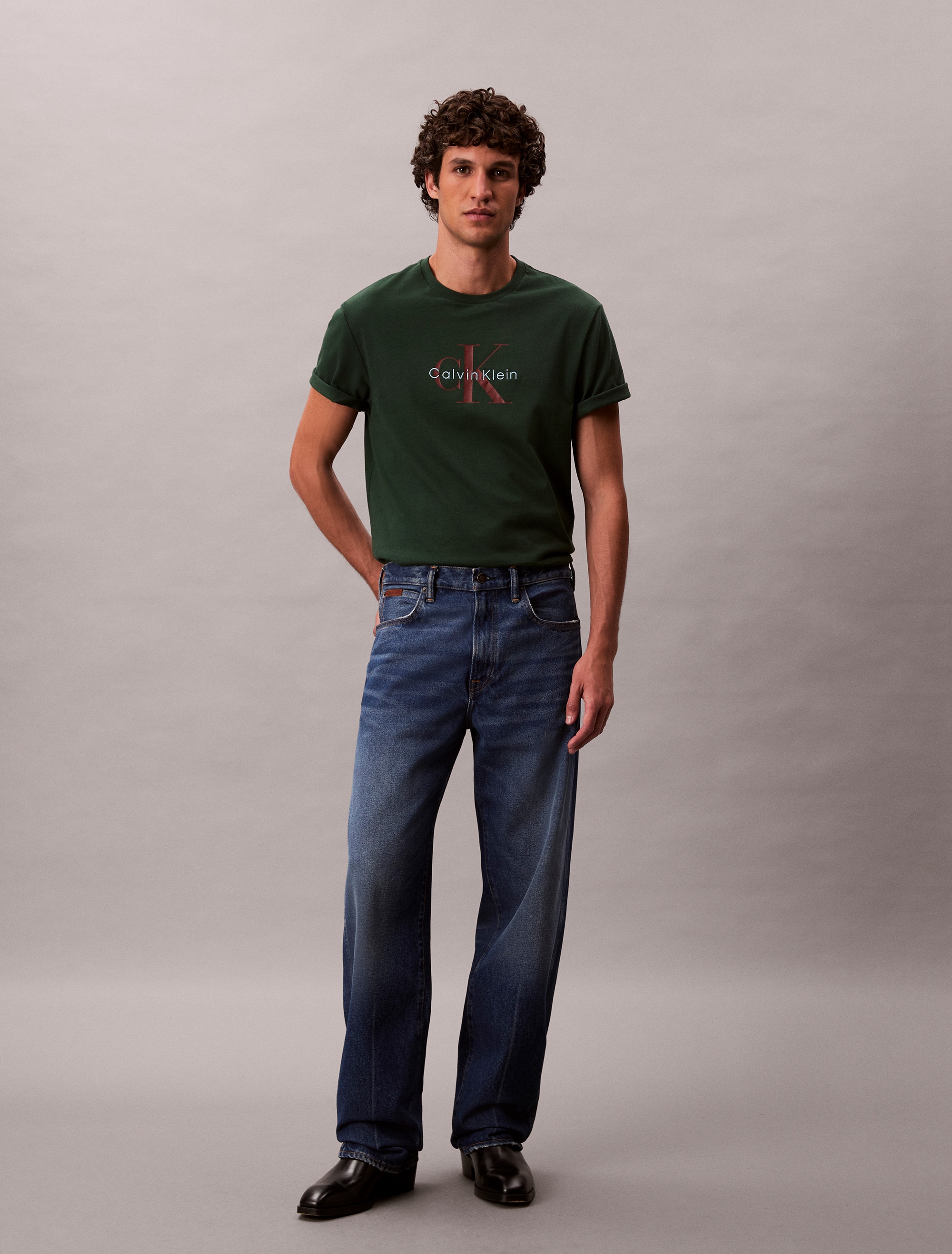 Calvin Klein Jeans T-Shirt »SS Hero Monologo Tee 20s«, Mit Rundhalsausschnitt, regular fit