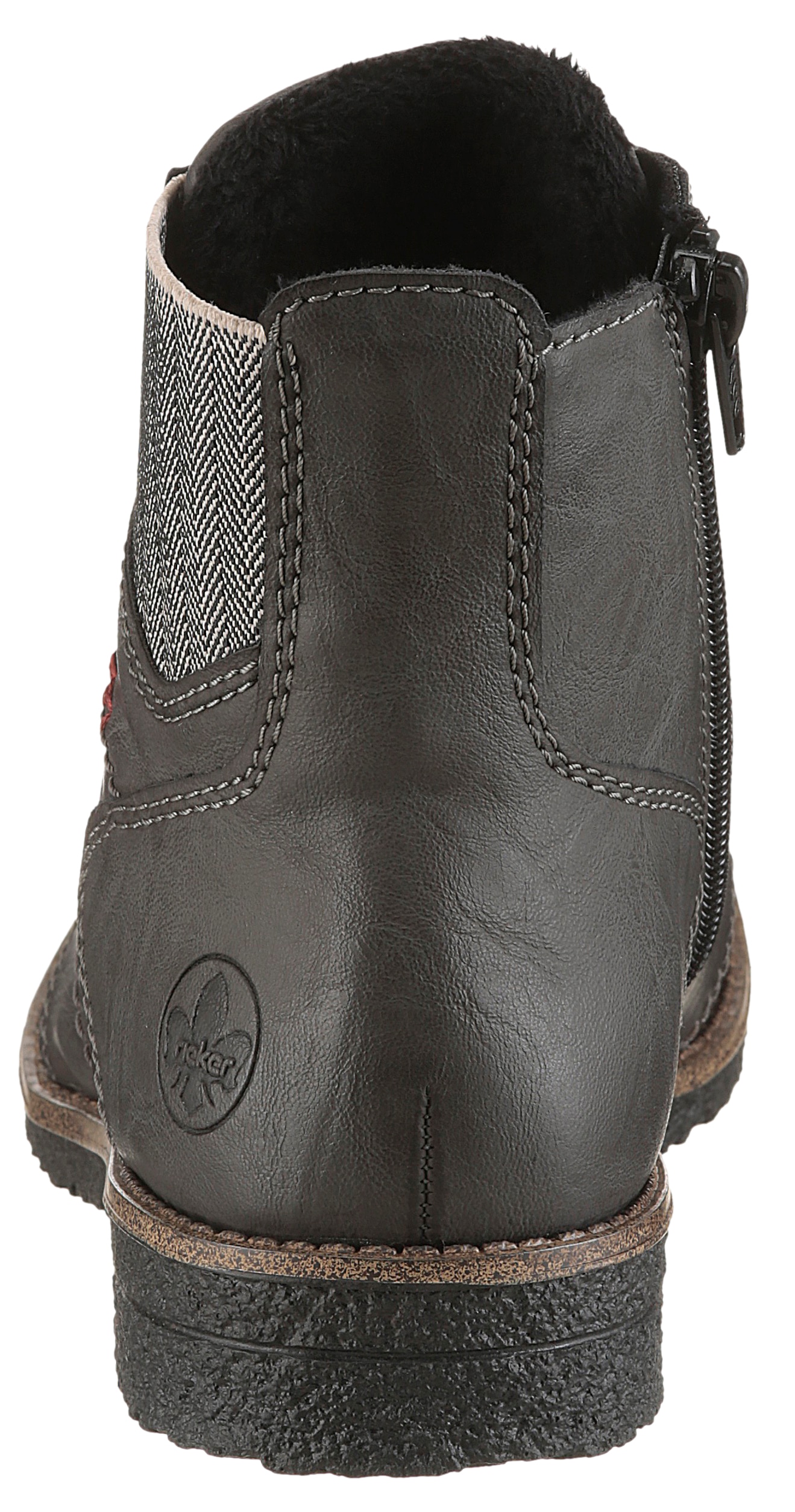 Rieker Schnürstiefelette, Schnürboots, Herbststiefelette, Blockabsatz, mit weicher Innensohle