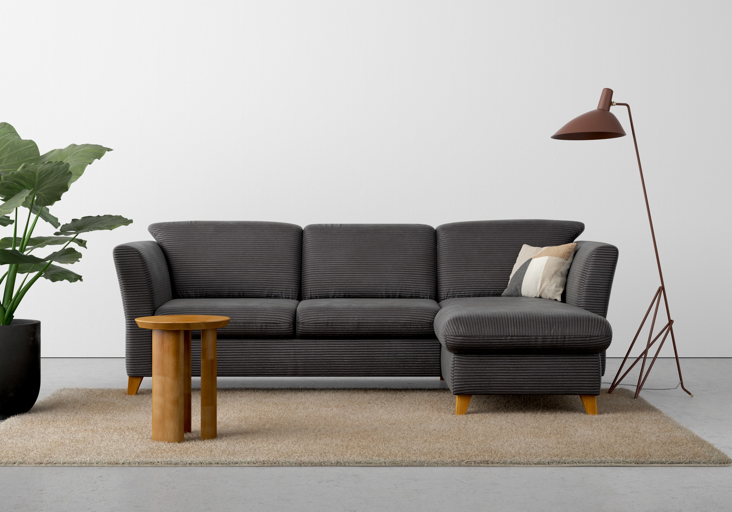 Home affaire Ecksofa »Trelleborg L-Form«, wahlweise mit Bettfunktion und Bettkasten, inkl. Federkern-Polsterung