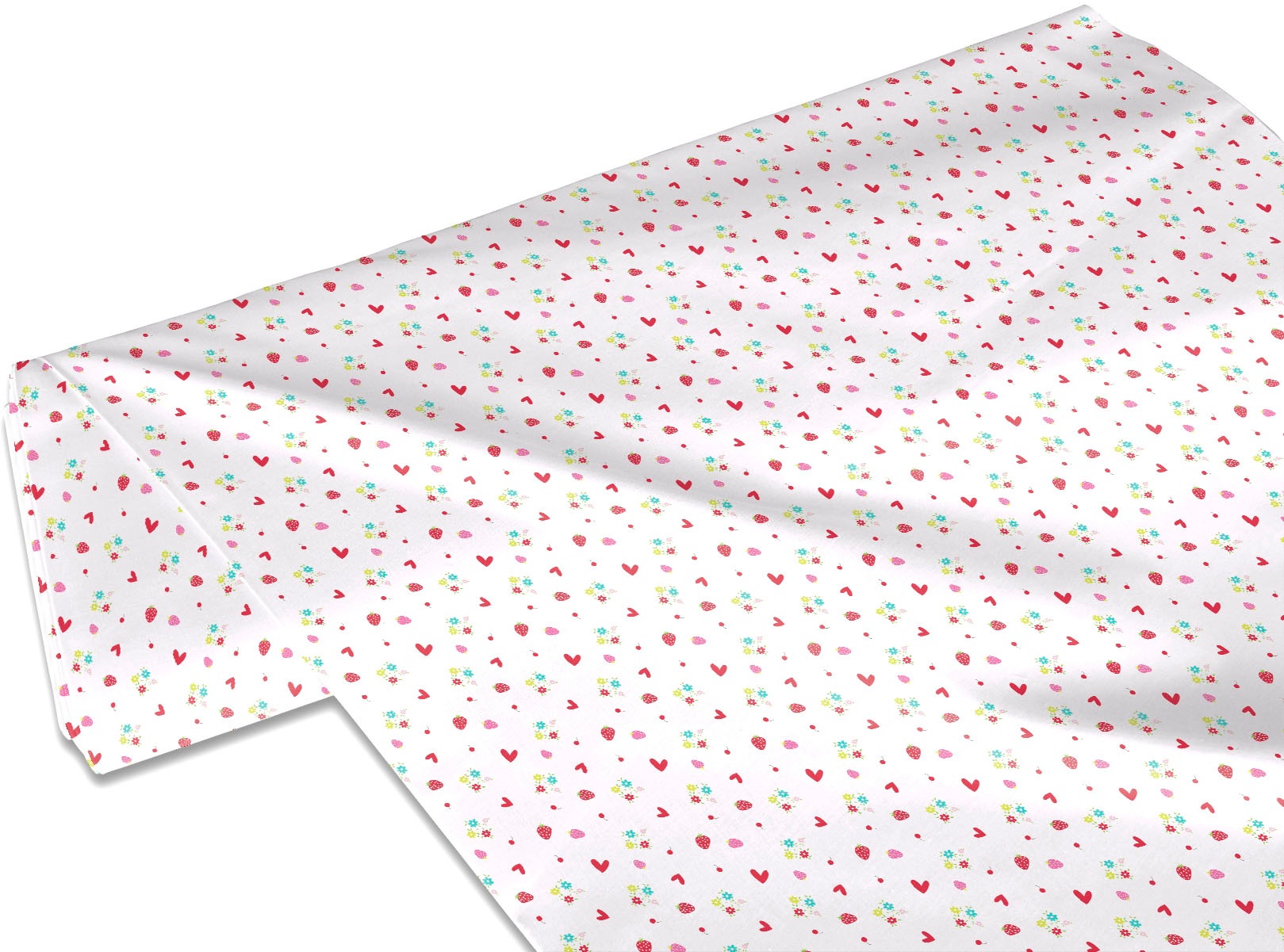 my home Stoff »Erdbeerzeit«, (1 St.), Meterware, Breite 140cm