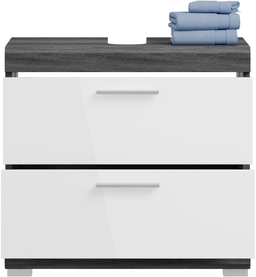 INOSIGN Badmöbel-Set »Siena, 5 teilig, bestehend aus:«, (Set, 5 St.), Hochschrank, WBU, Spiegel, Unterschrank, Hängeschrank