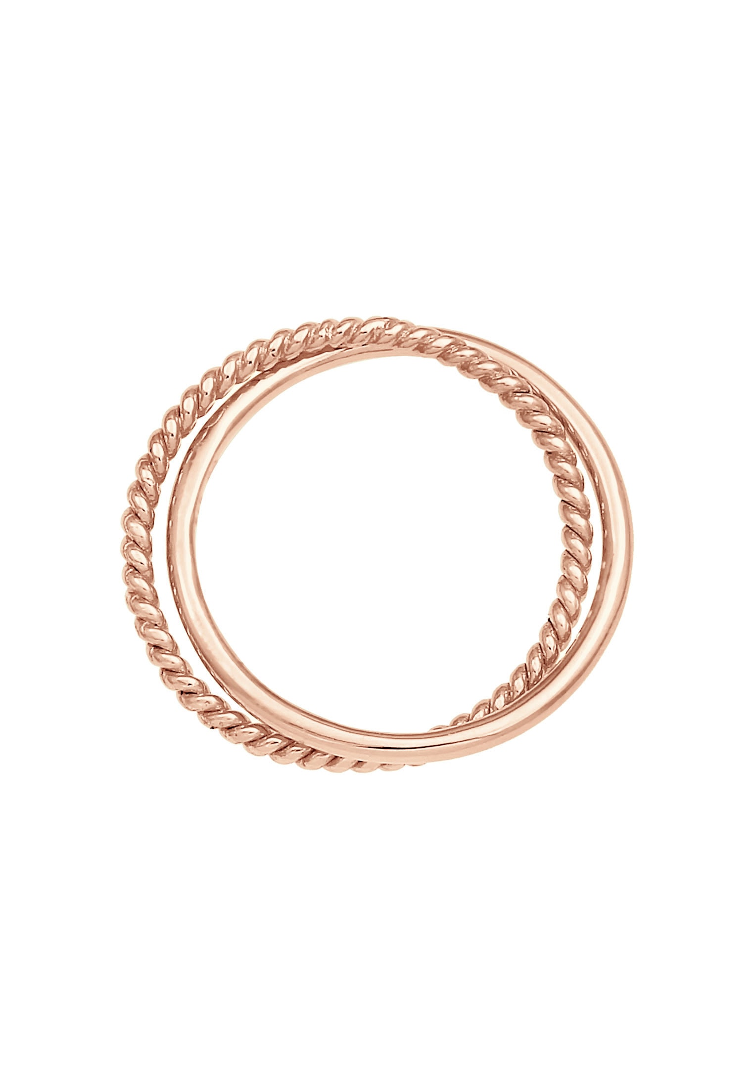 Elli Silberring »Ring Wickelring Klassik Fein Gedreht 925 Silber«