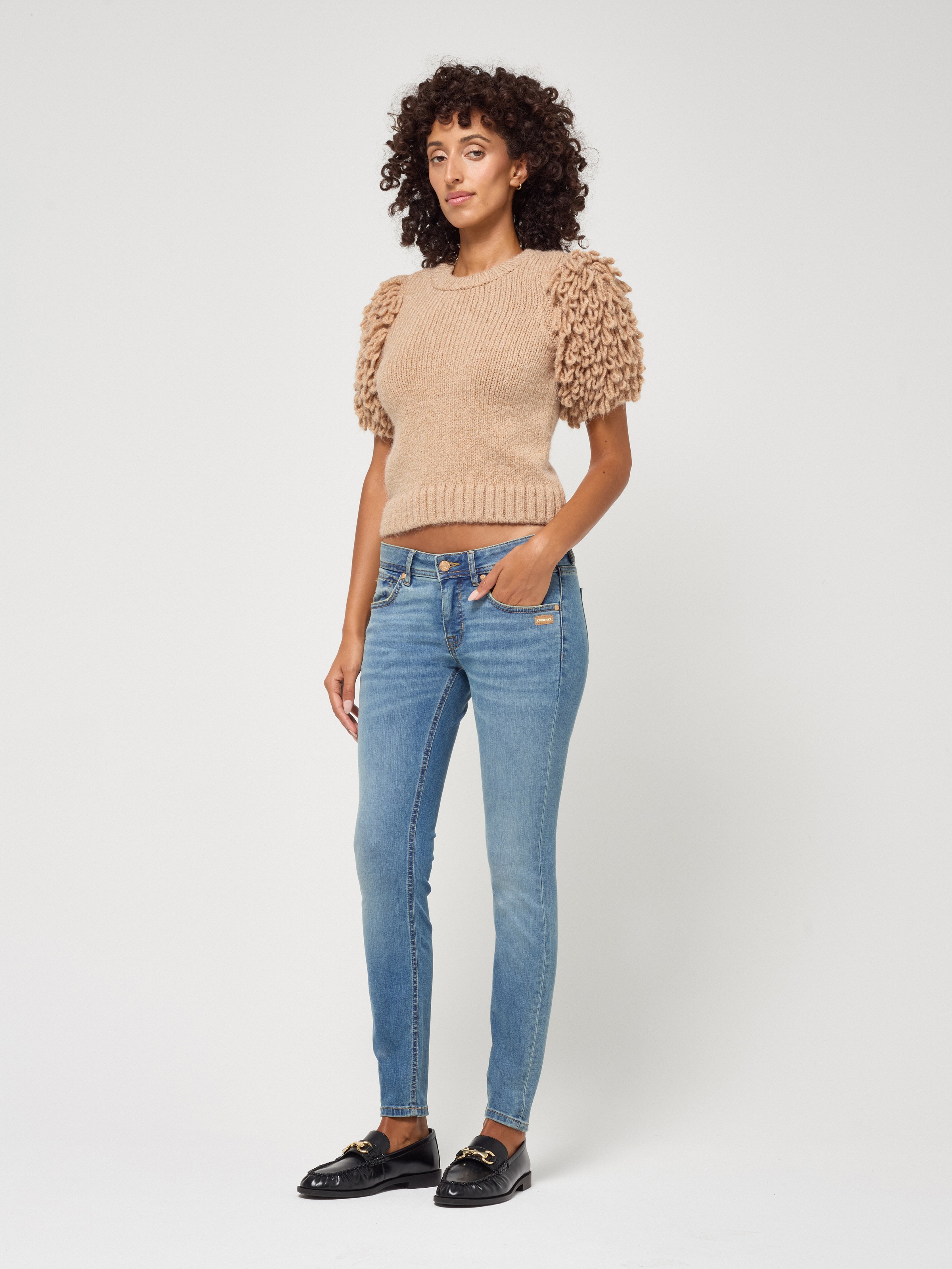 GANG Skinny-fit-Jeans »94FAITH CROPPED« mit verkürzter Beinlänge
